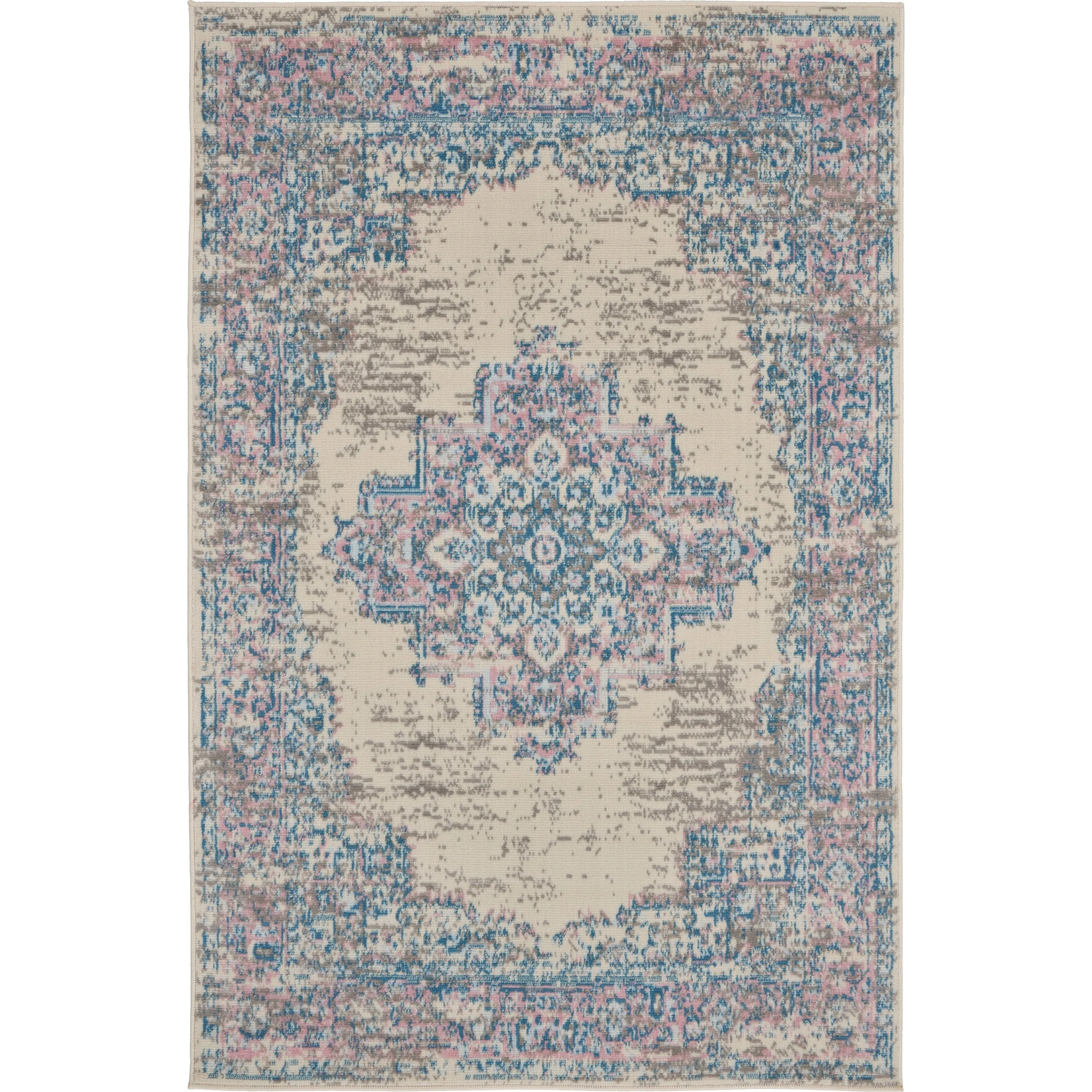 Nourison Grafix Distressed Vintage Medallion Area Rug