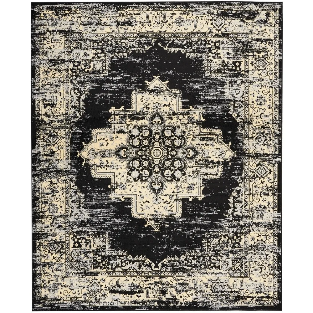 Nourison Grafix Distressed Vintage Medallion Area Rug