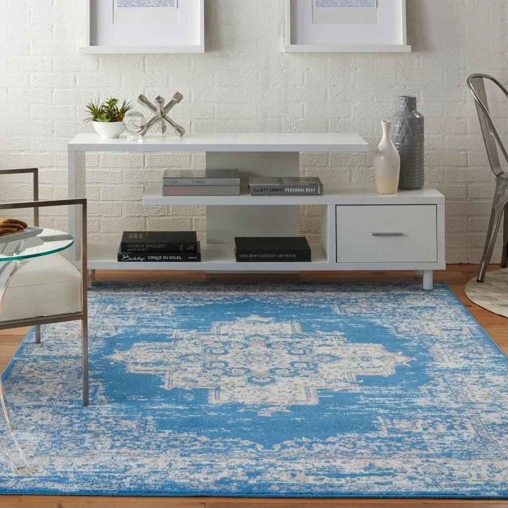 Nourison Grafix Distressed Vintage Medallion Area Rug