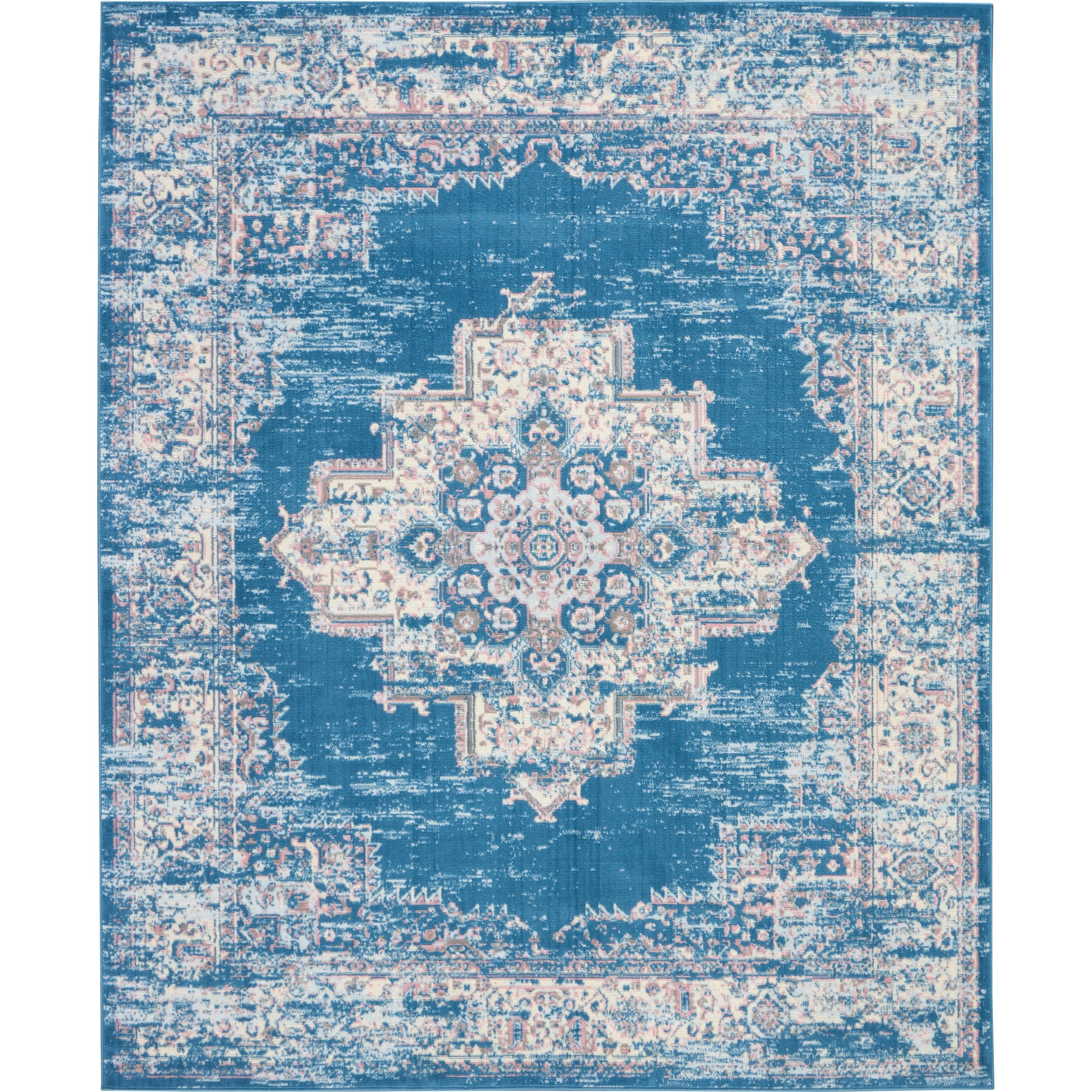 Nourison Grafix Distressed Vintage Medallion Area Rug