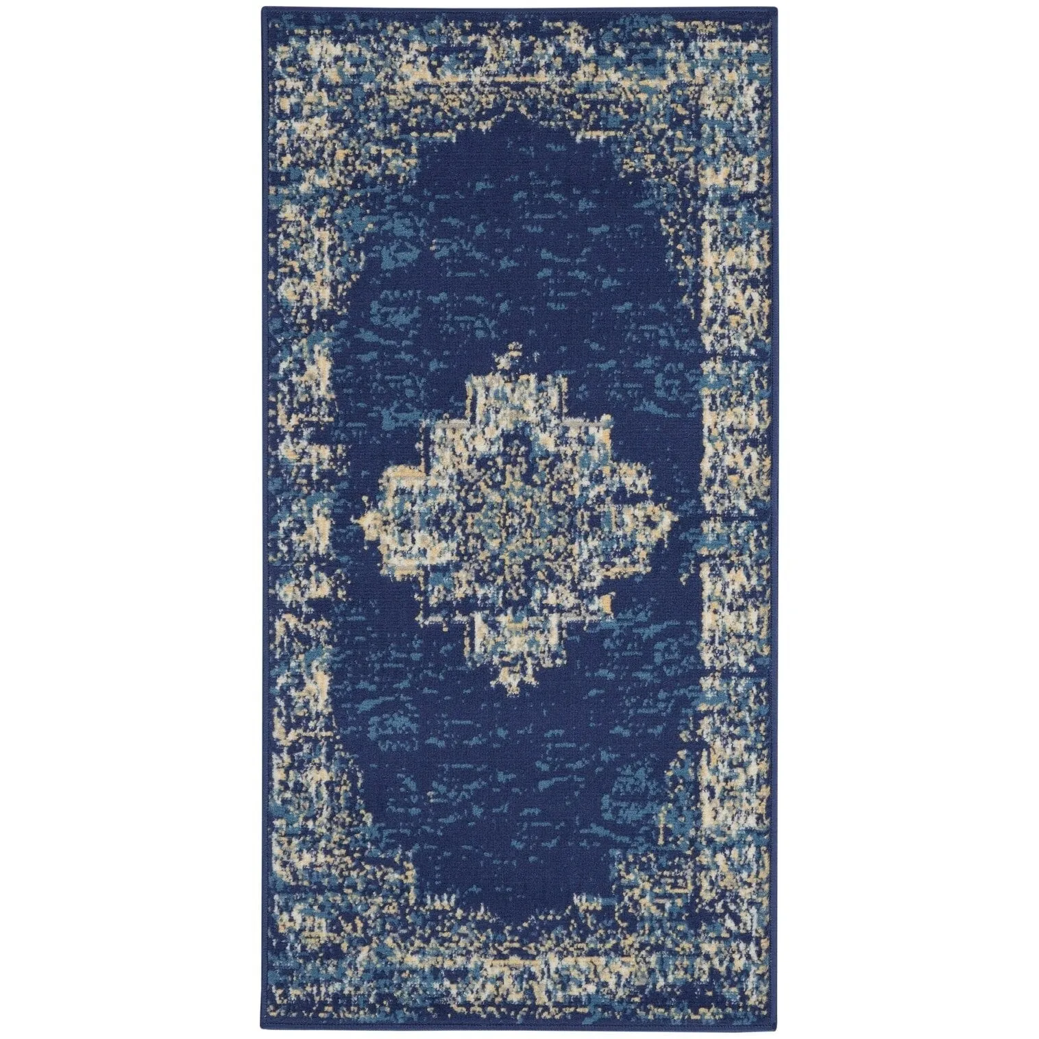 Nourison Grafix Distressed Vintage Medallion Area Rug
