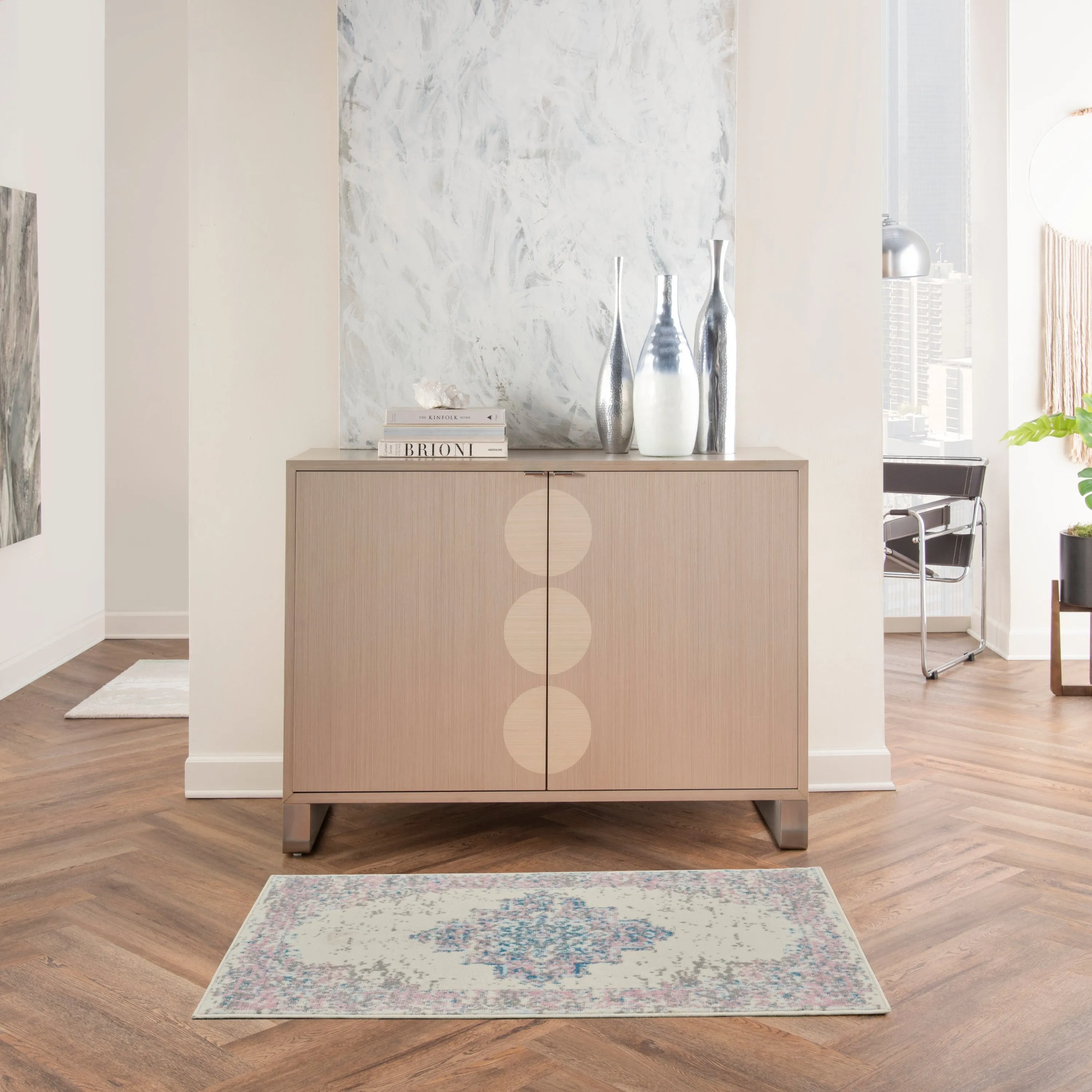 Nourison Grafix Distressed Vintage Medallion Area Rug