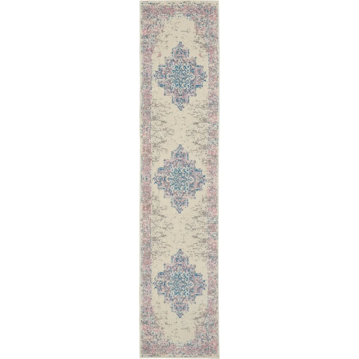 Nourison Grafix Distressed Vintage Medallion Area Rug