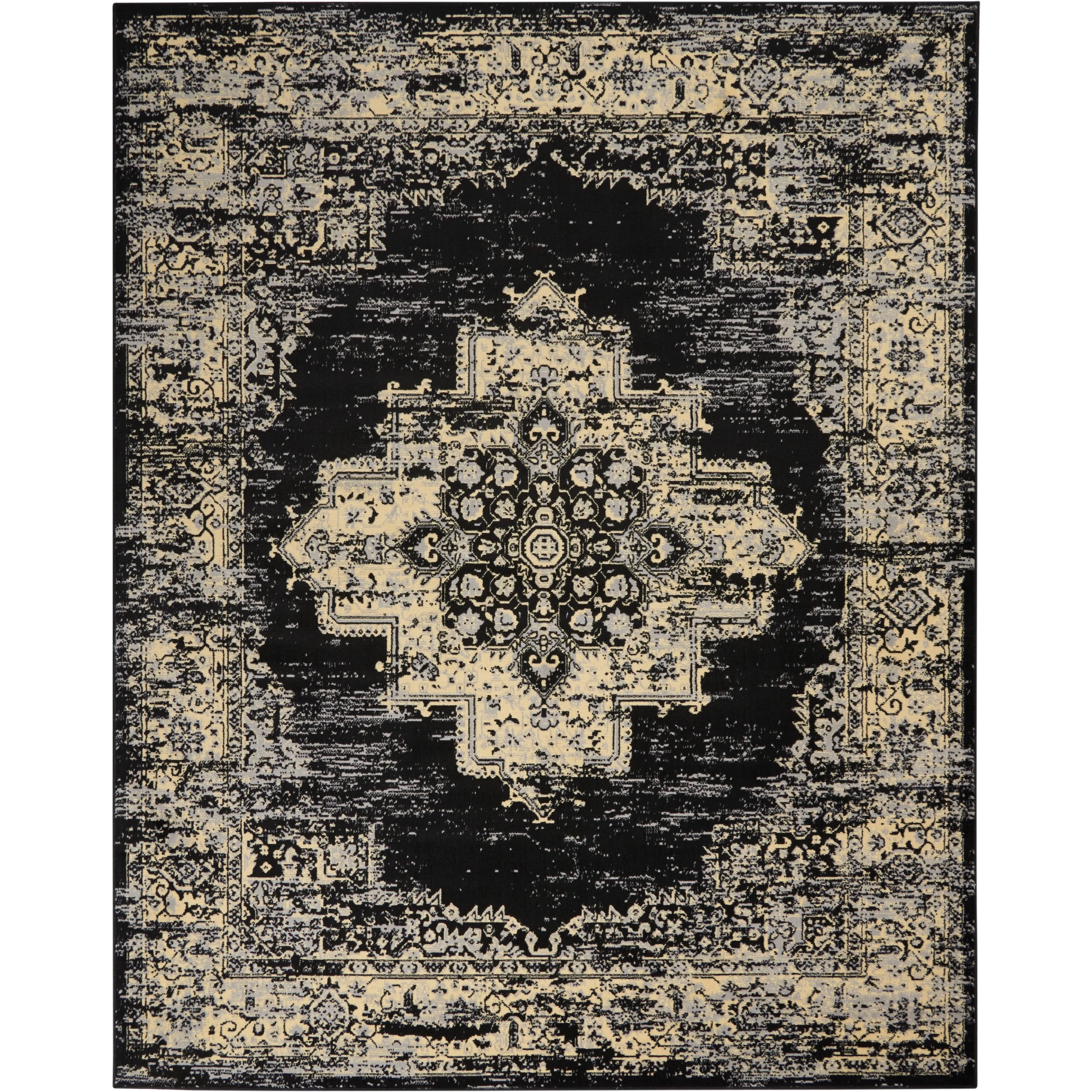 Nourison Grafix Distressed Vintage Medallion Area Rug