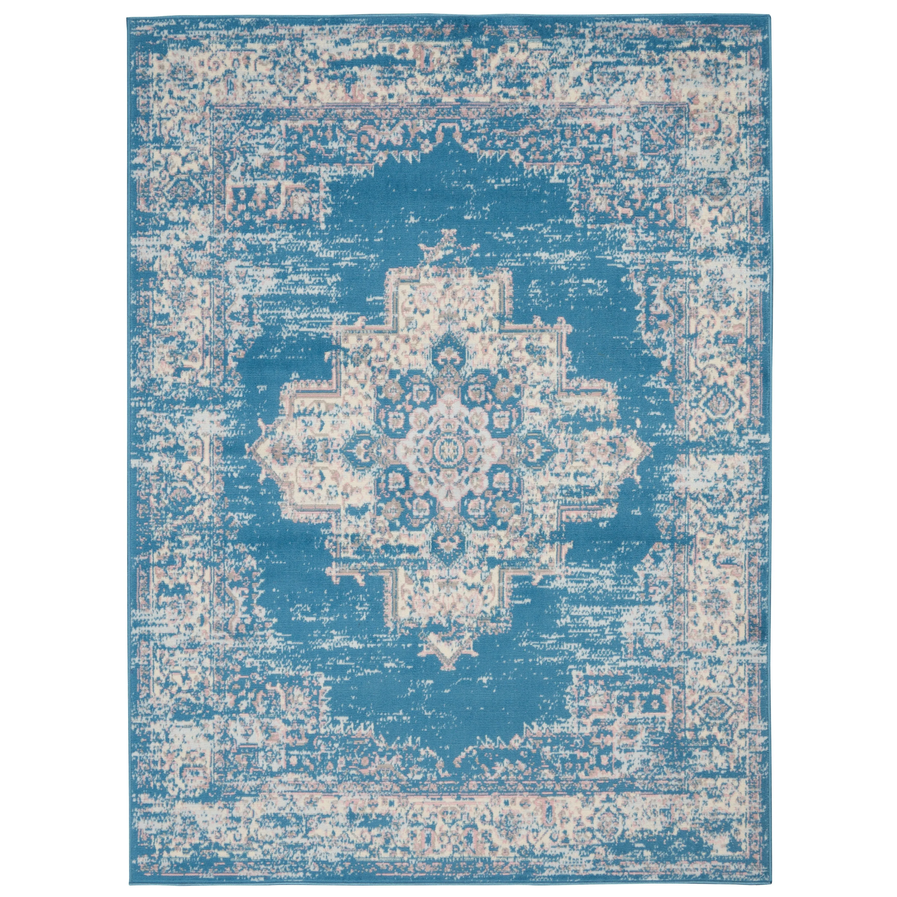 Nourison Grafix Distressed Vintage Medallion Area Rug