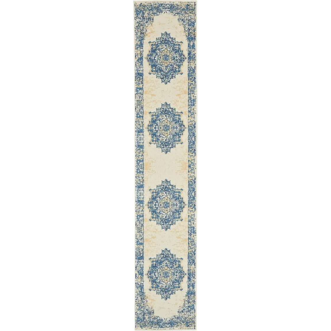 Nourison Grafix Distressed Vintage Medallion Area Rug