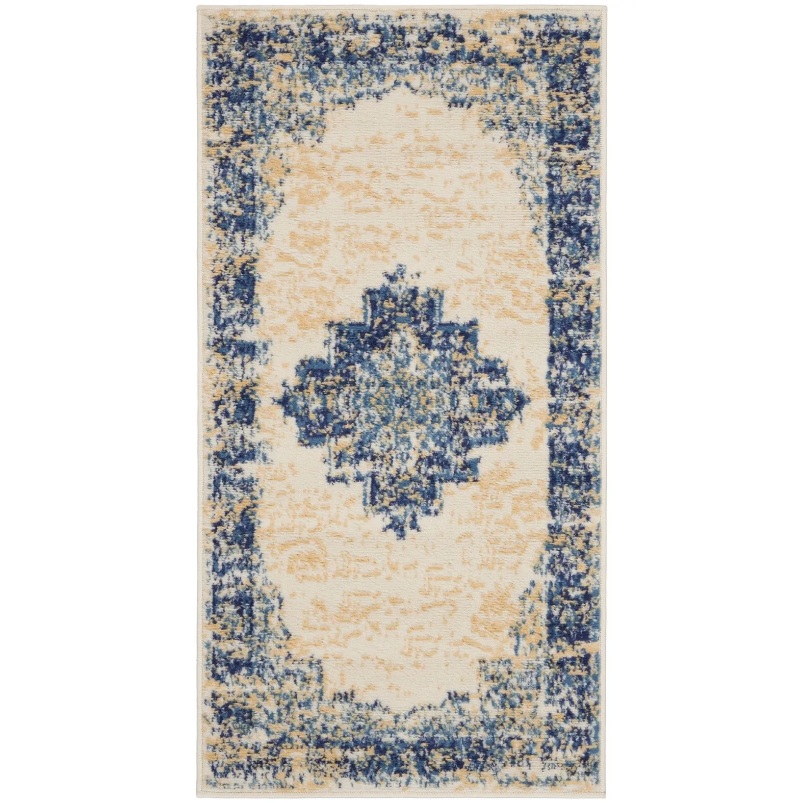 Nourison Grafix Distressed Vintage Medallion Area Rug