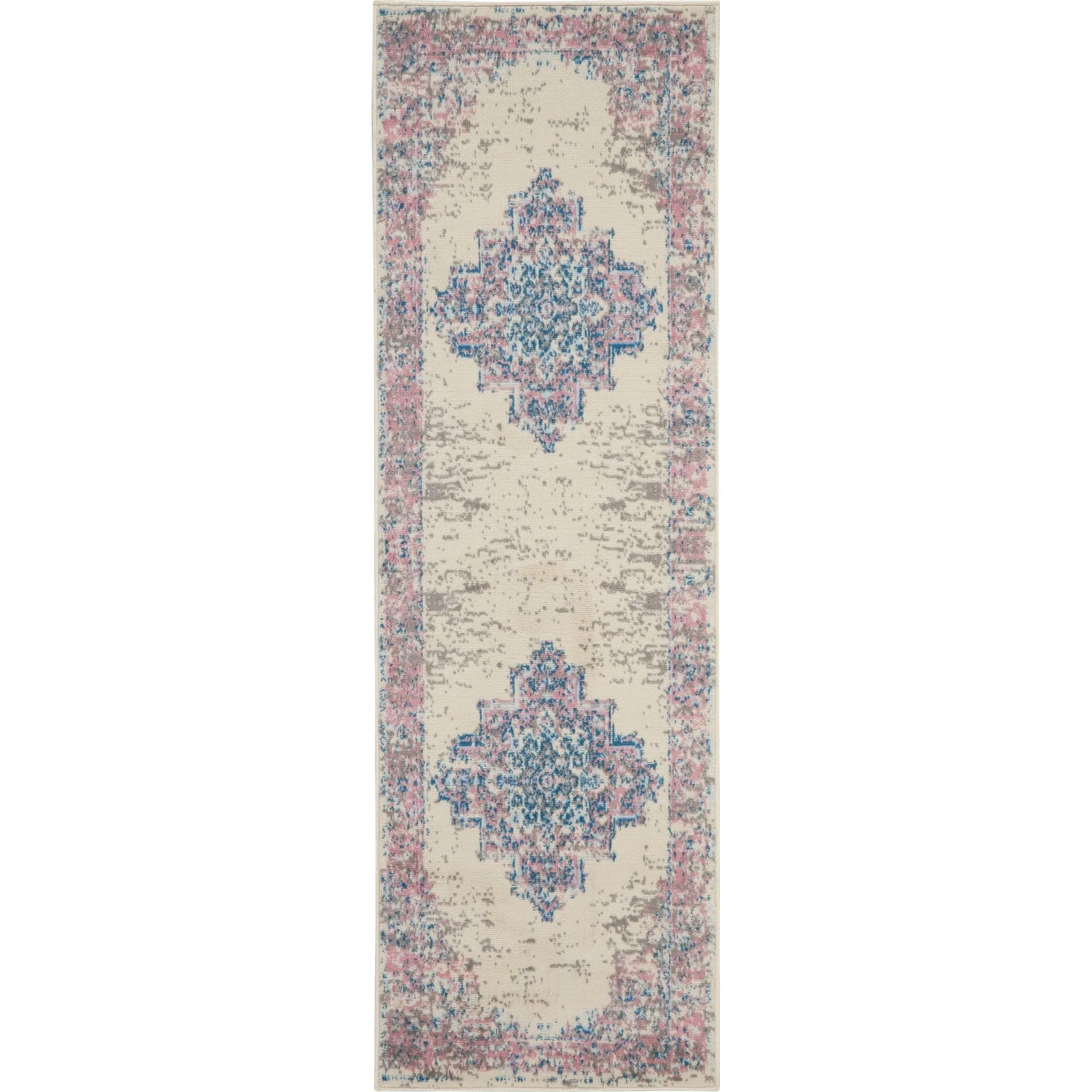 Nourison Grafix Distressed Vintage Medallion Area Rug