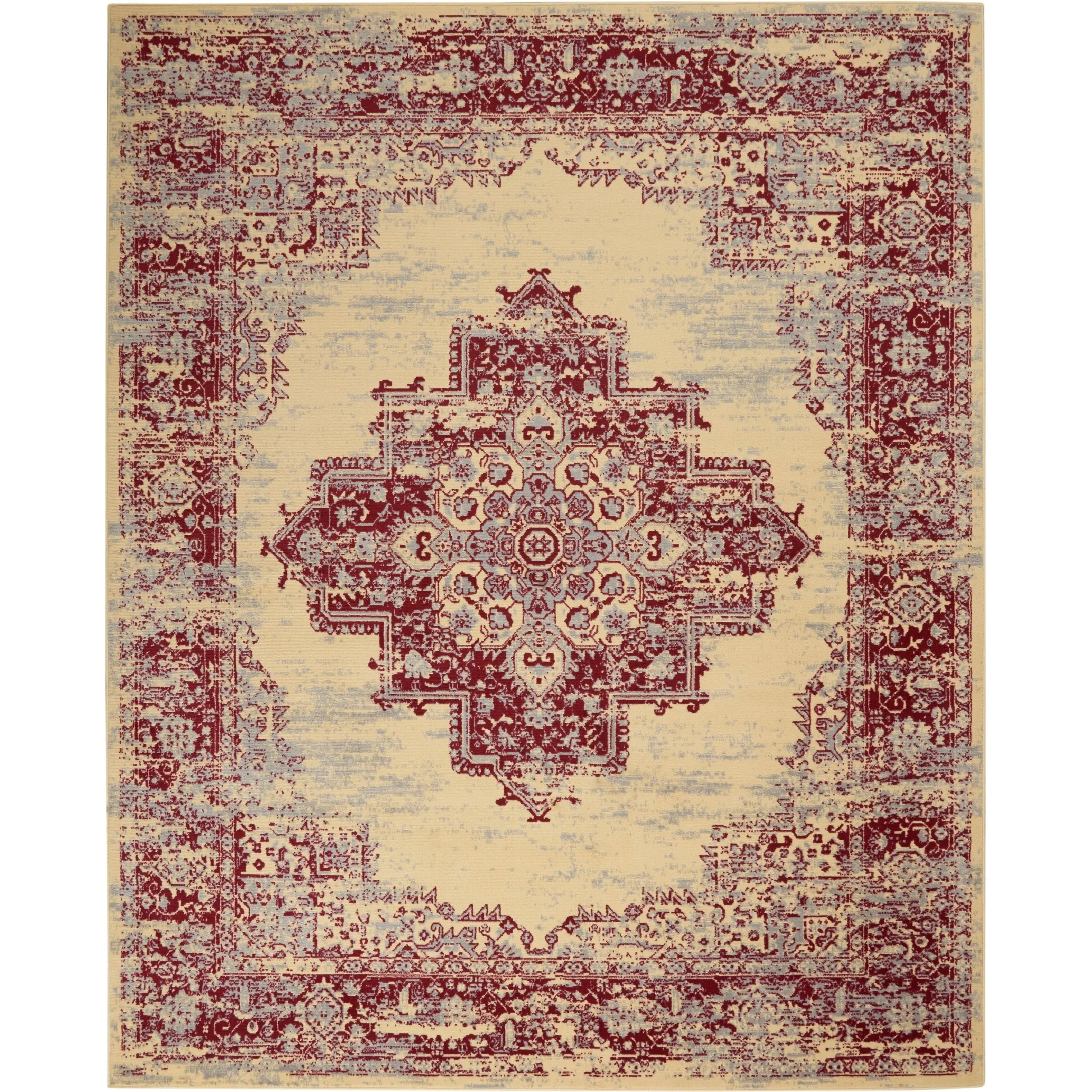 Nourison Grafix Distressed Vintage Medallion Area Rug