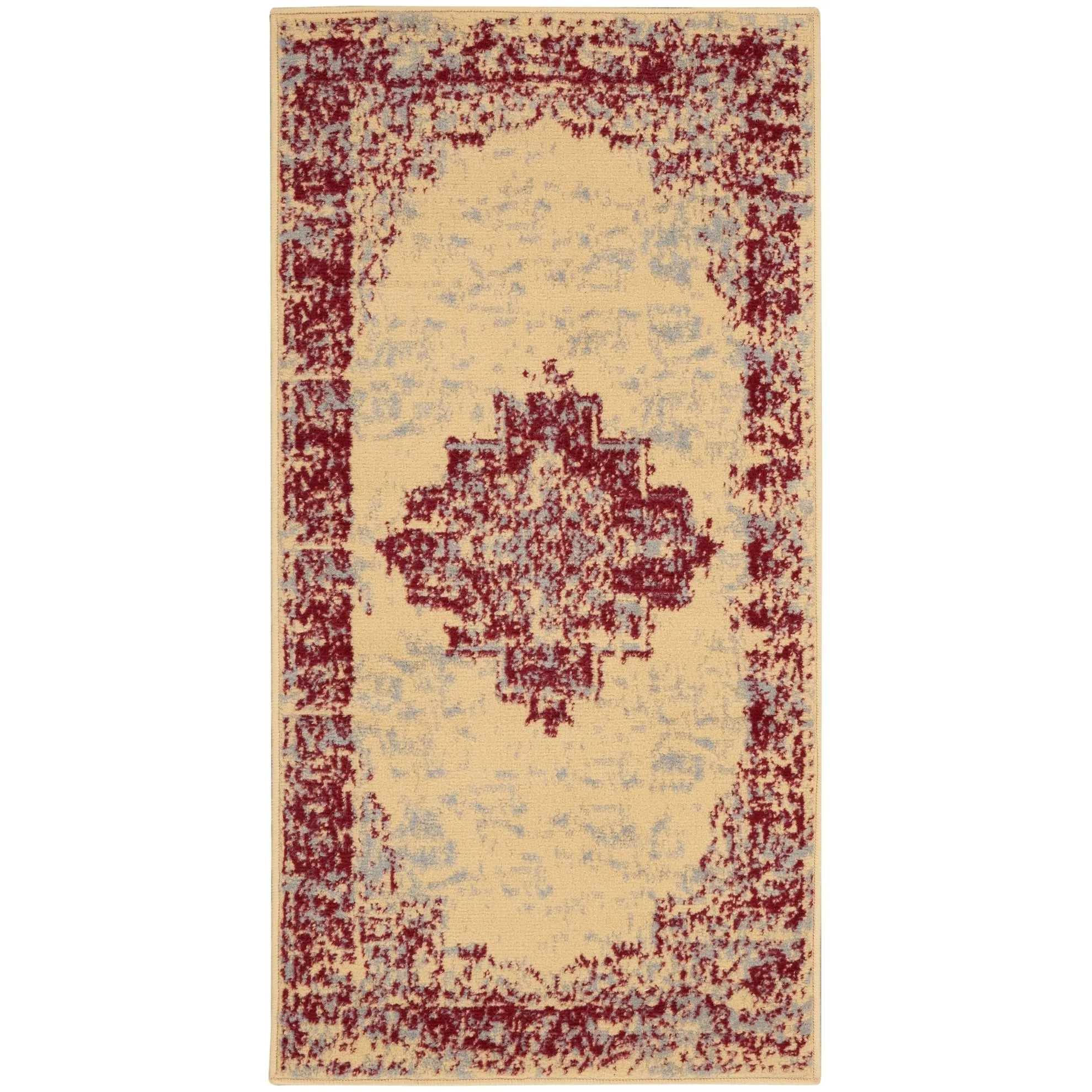 Nourison Grafix Distressed Vintage Medallion Area Rug