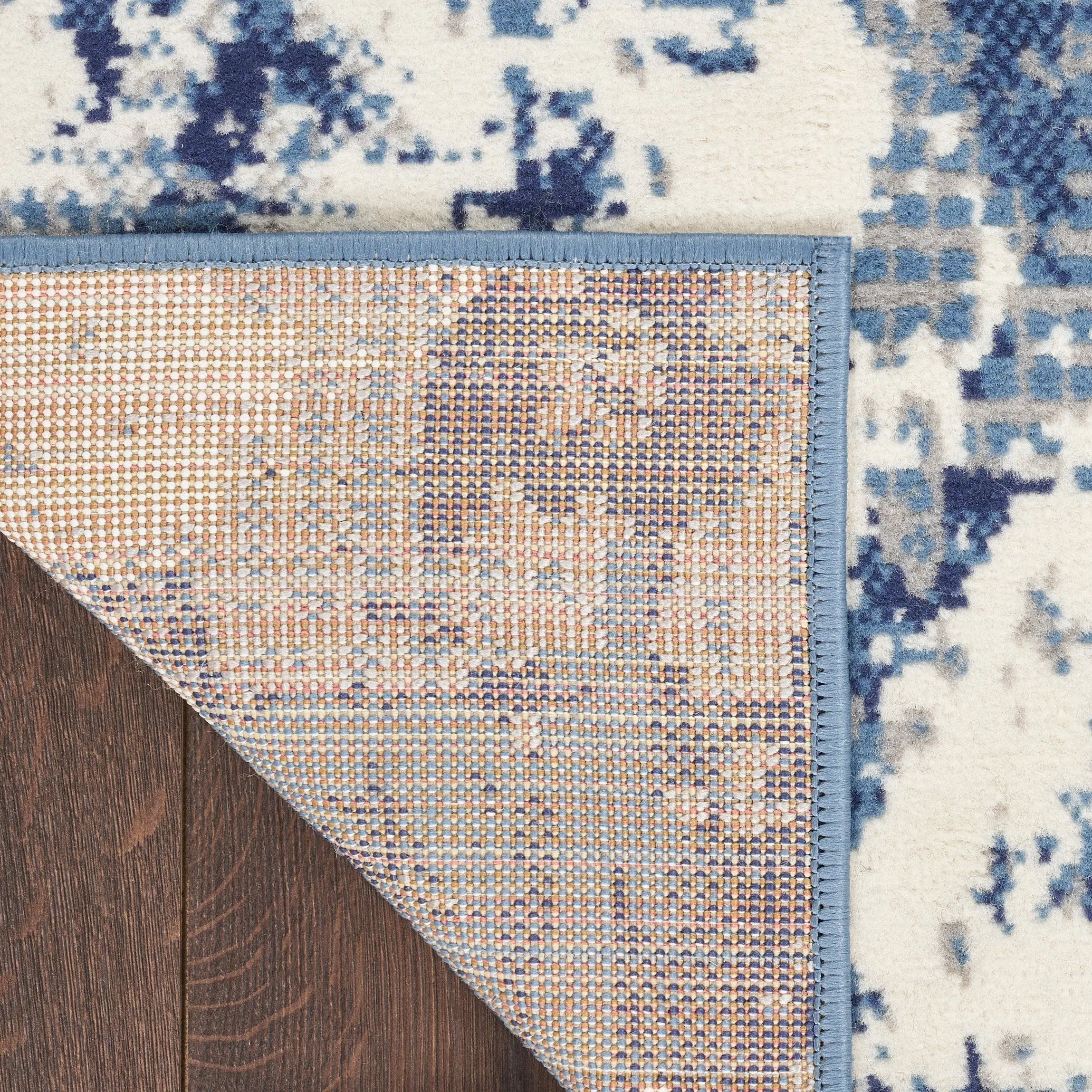 Nourison Grafix Indoor Blue Abstract Area Rug