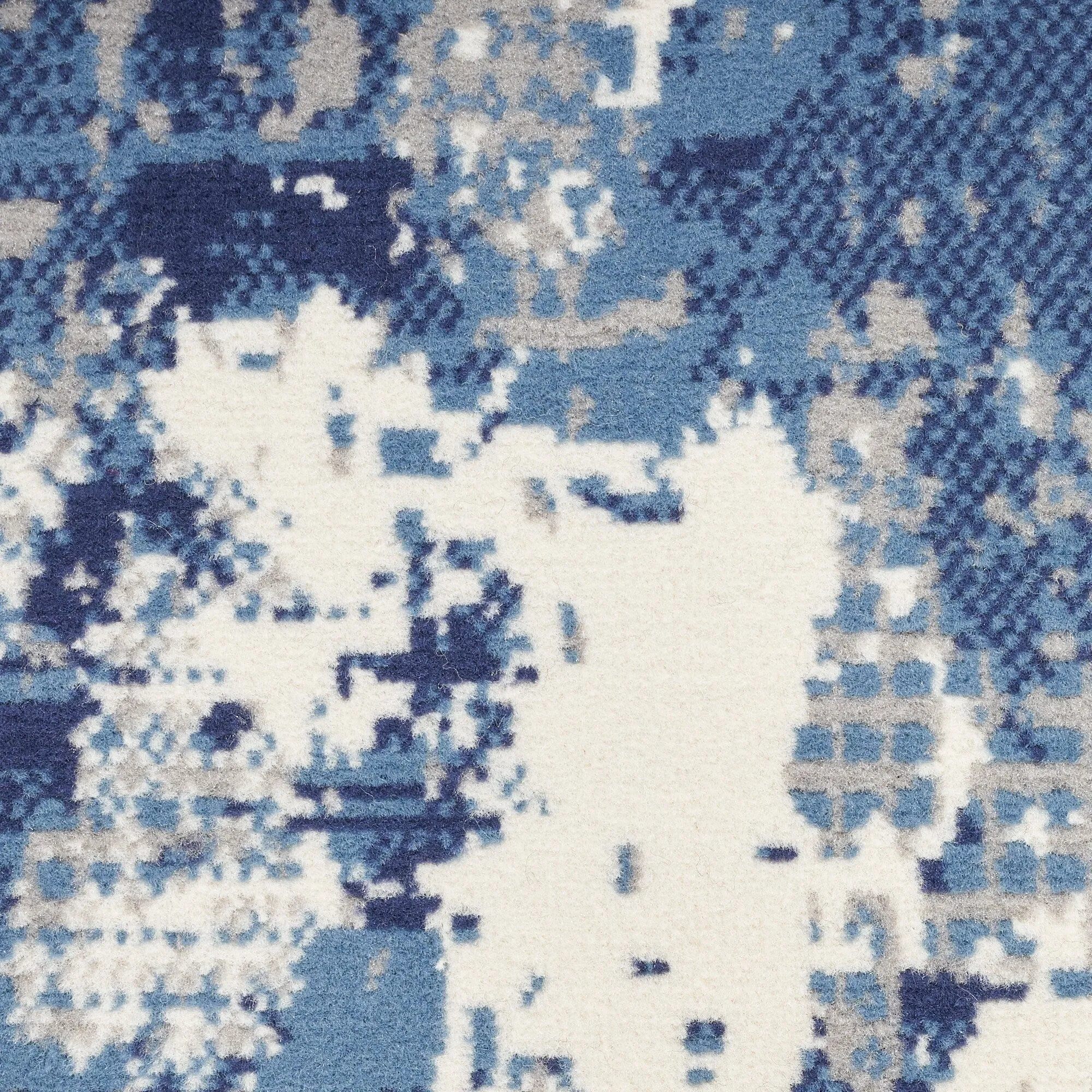 Nourison Grafix Indoor Blue Abstract Area Rug