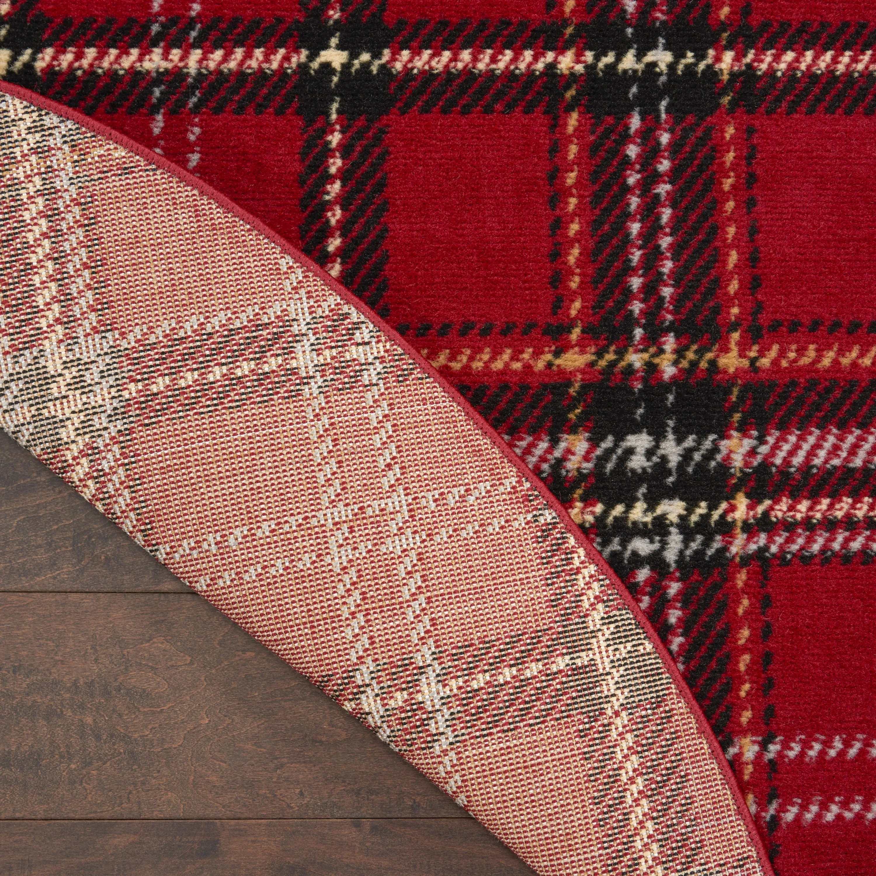 Nourison Grafix Plaid Farmhouse Area Rug