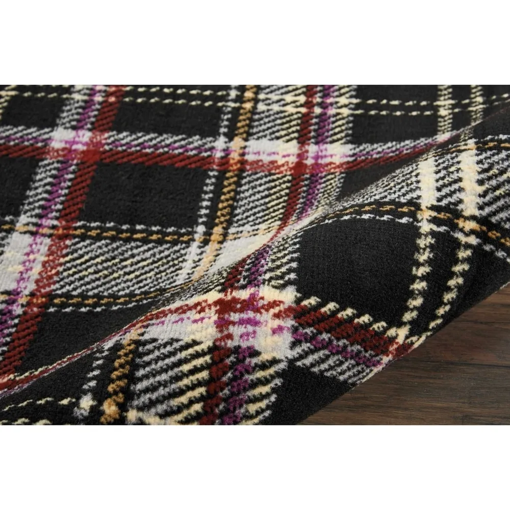 Nourison Grafix Plaid Farmhouse Area Rug