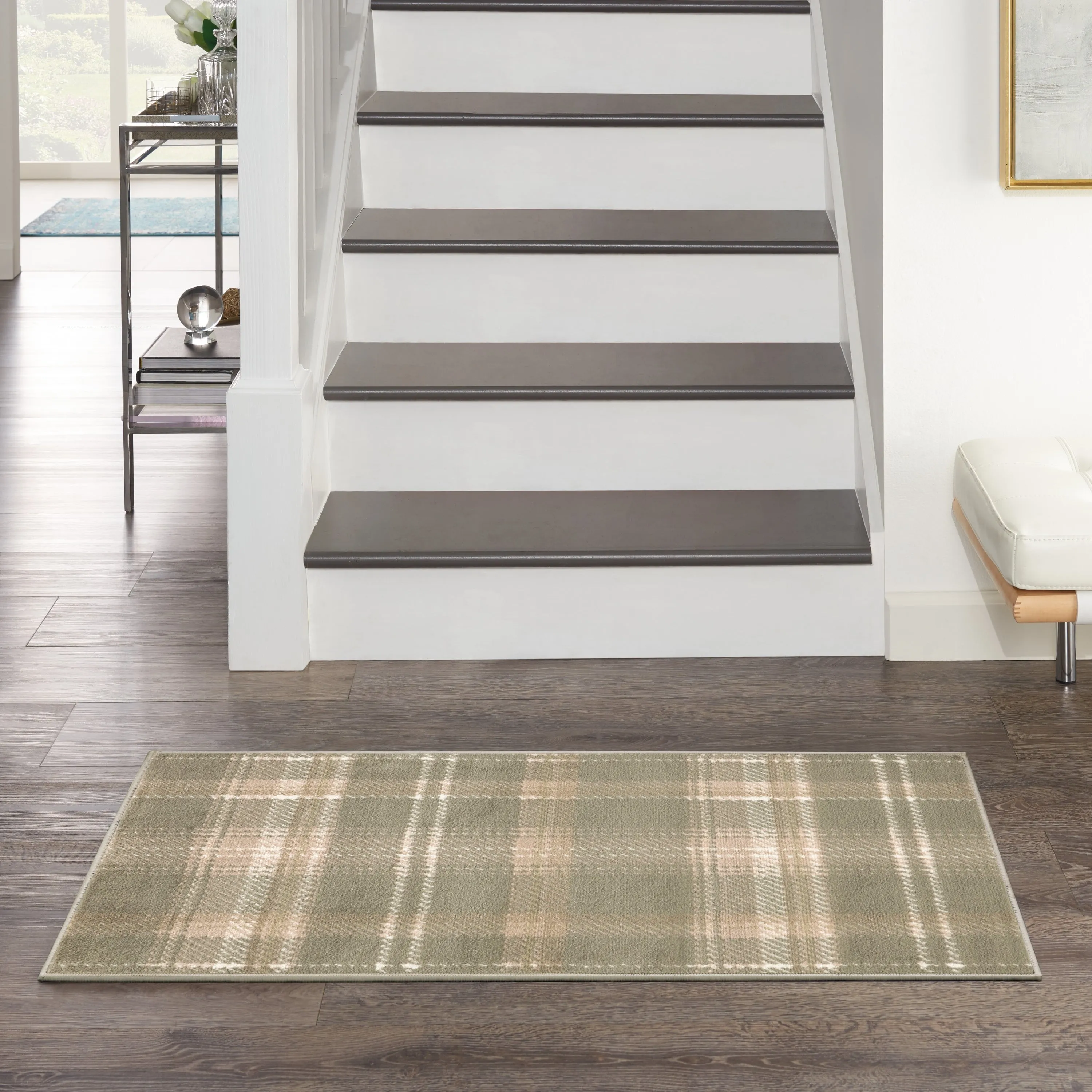Nourison Grafix Plaid Farmhouse Area Rug