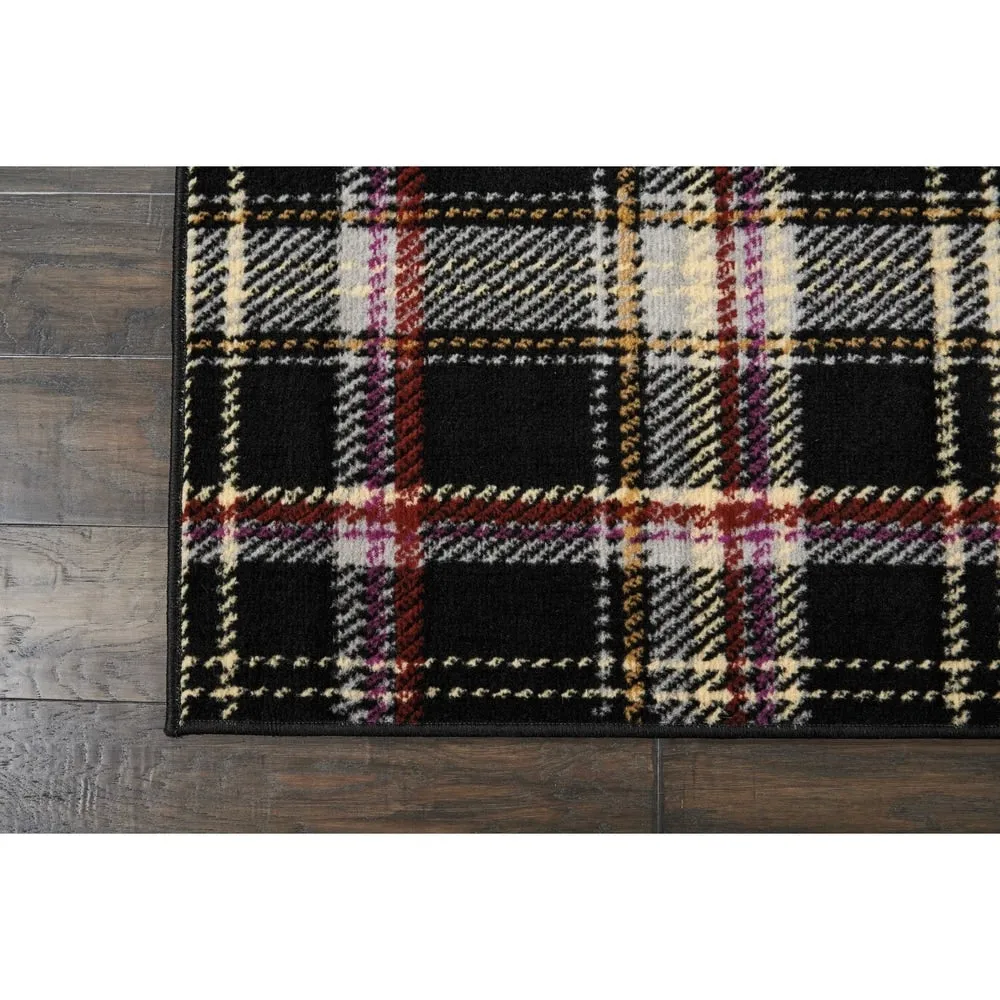 Nourison Grafix Plaid Farmhouse Area Rug