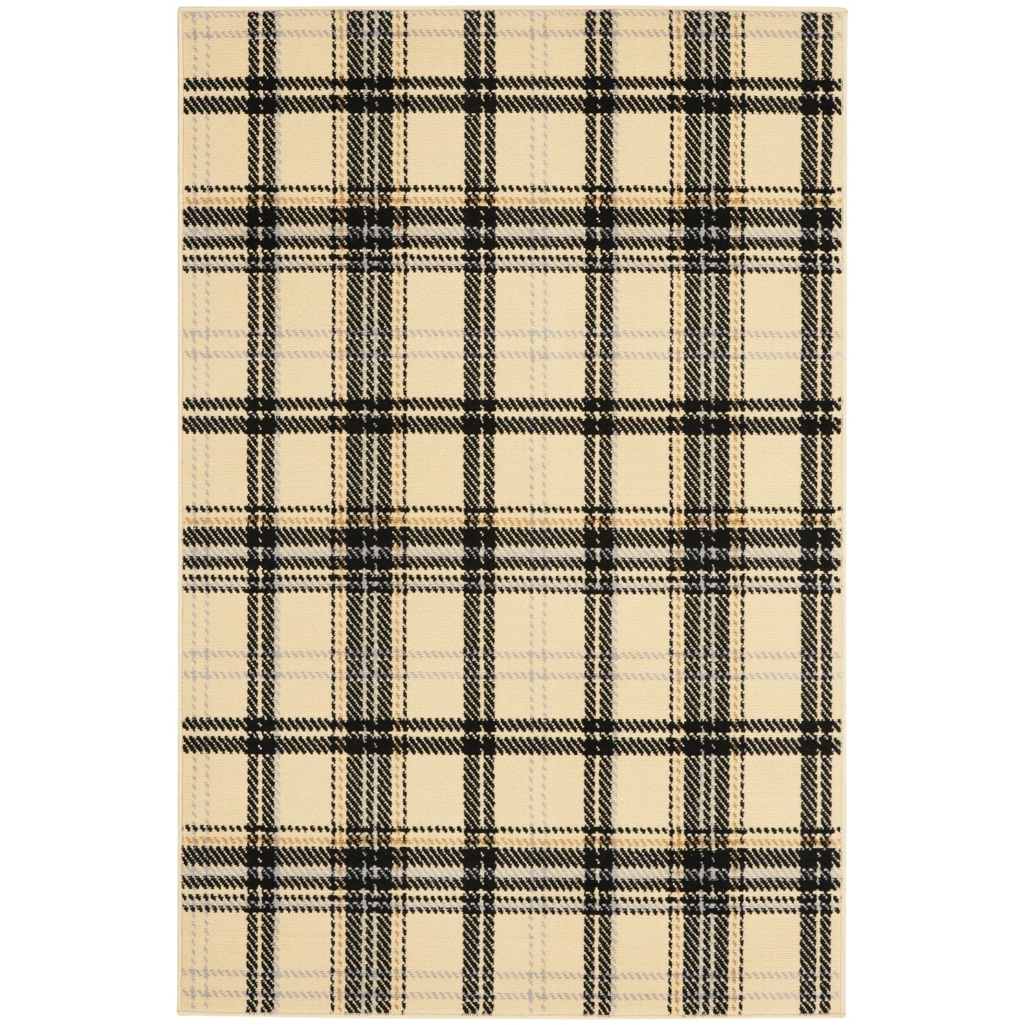 Nourison Grafix Plaid Farmhouse Area Rug