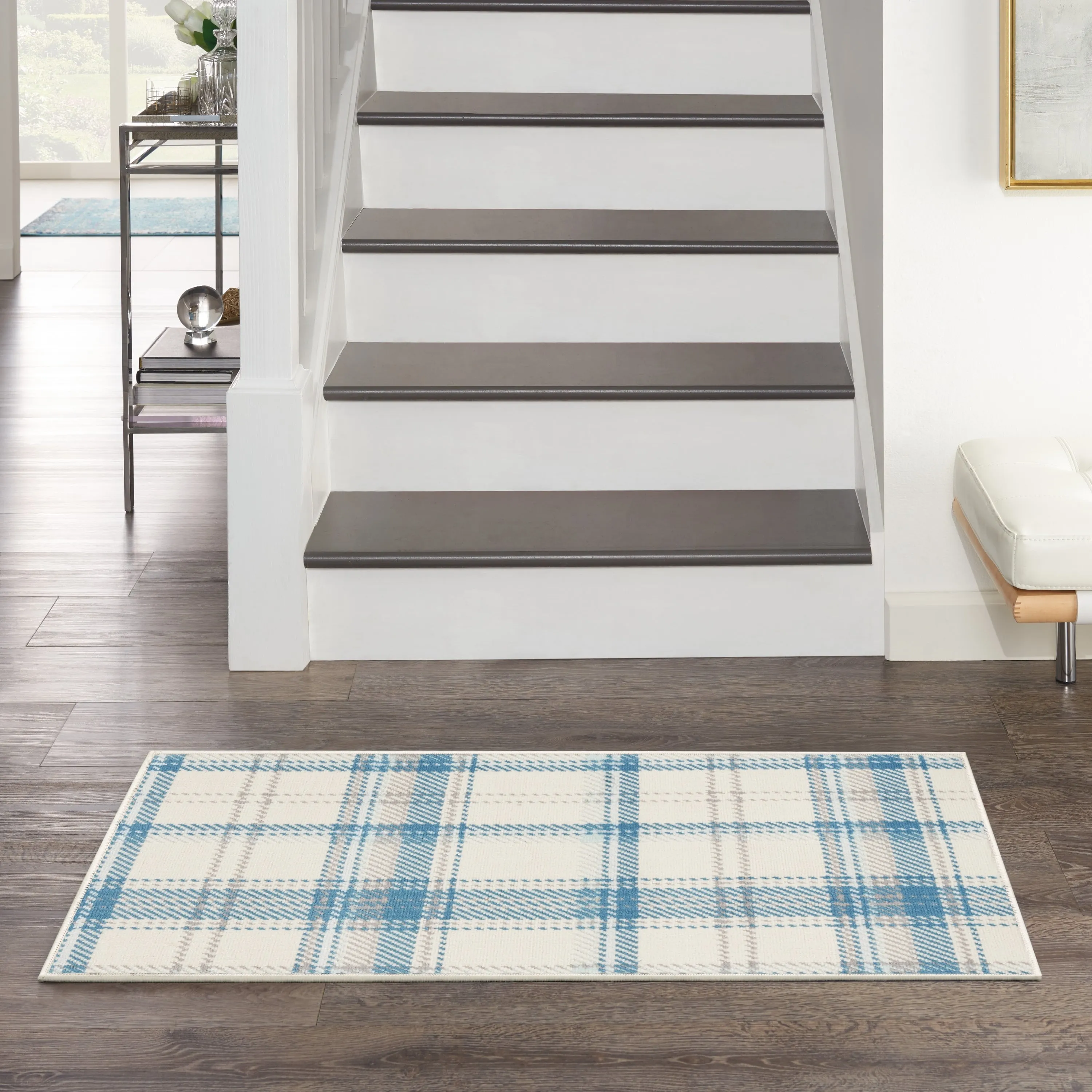 Nourison Grafix Plaid Farmhouse Area Rug