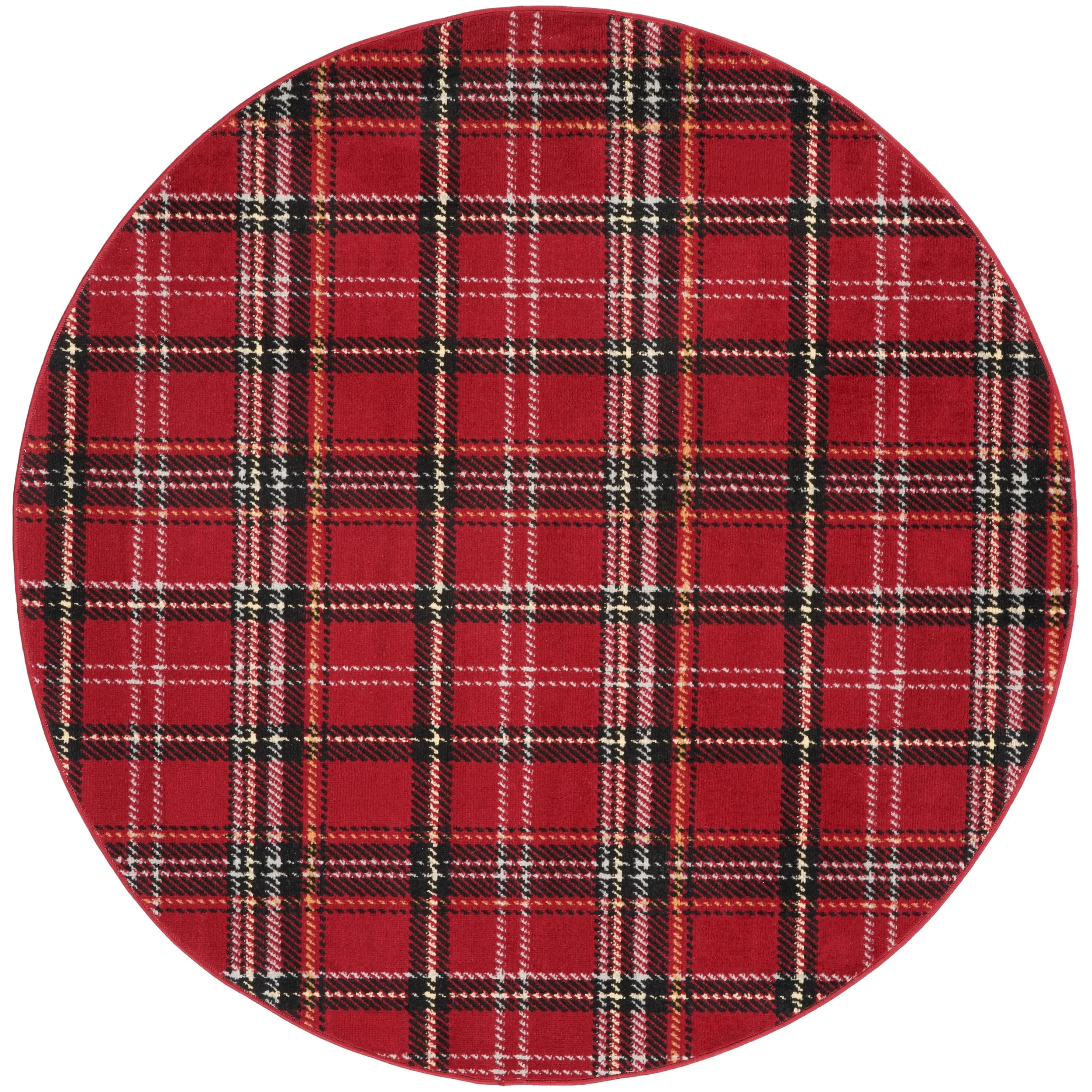 Nourison Grafix Plaid Farmhouse Area Rug