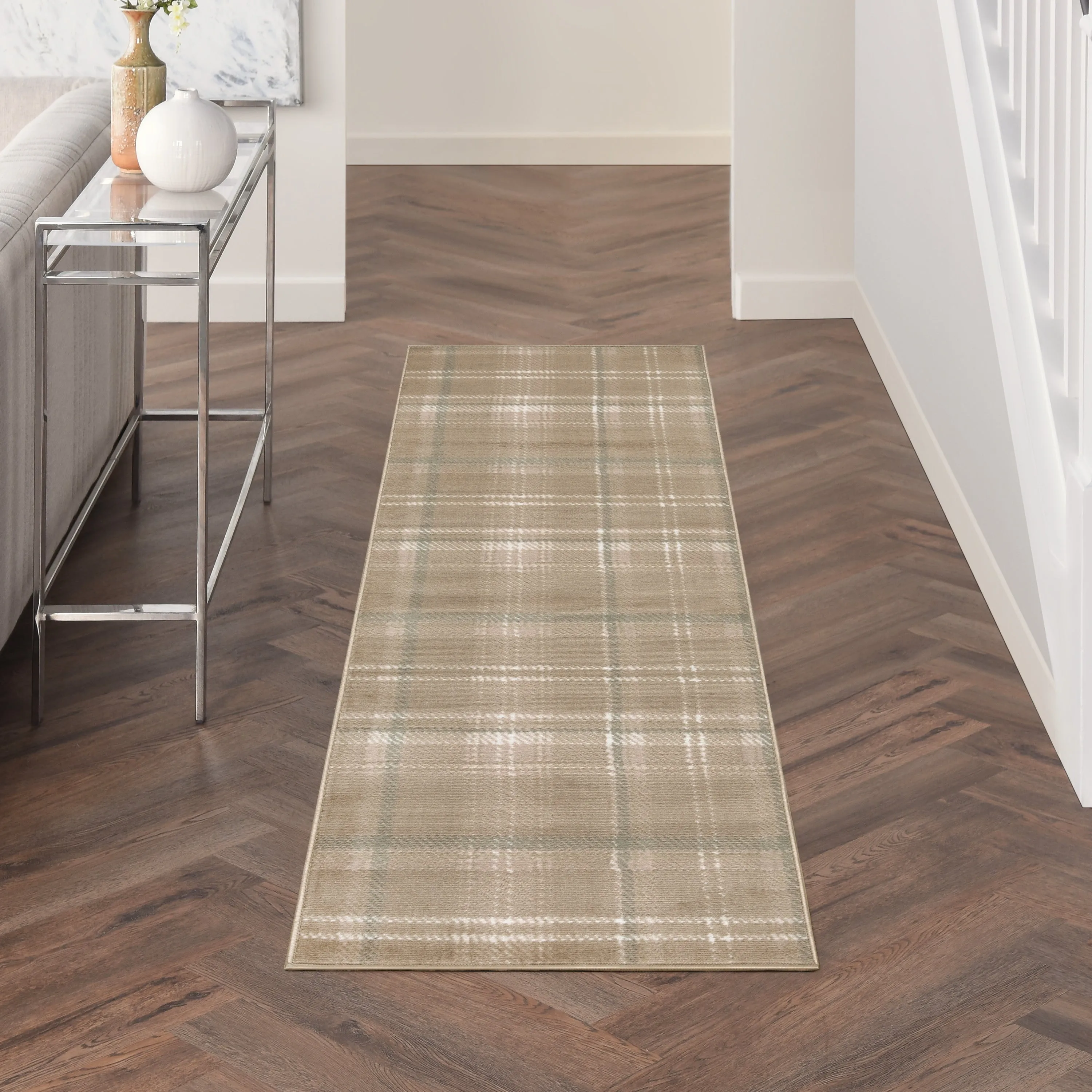 Nourison Grafix Plaid Farmhouse Area Rug