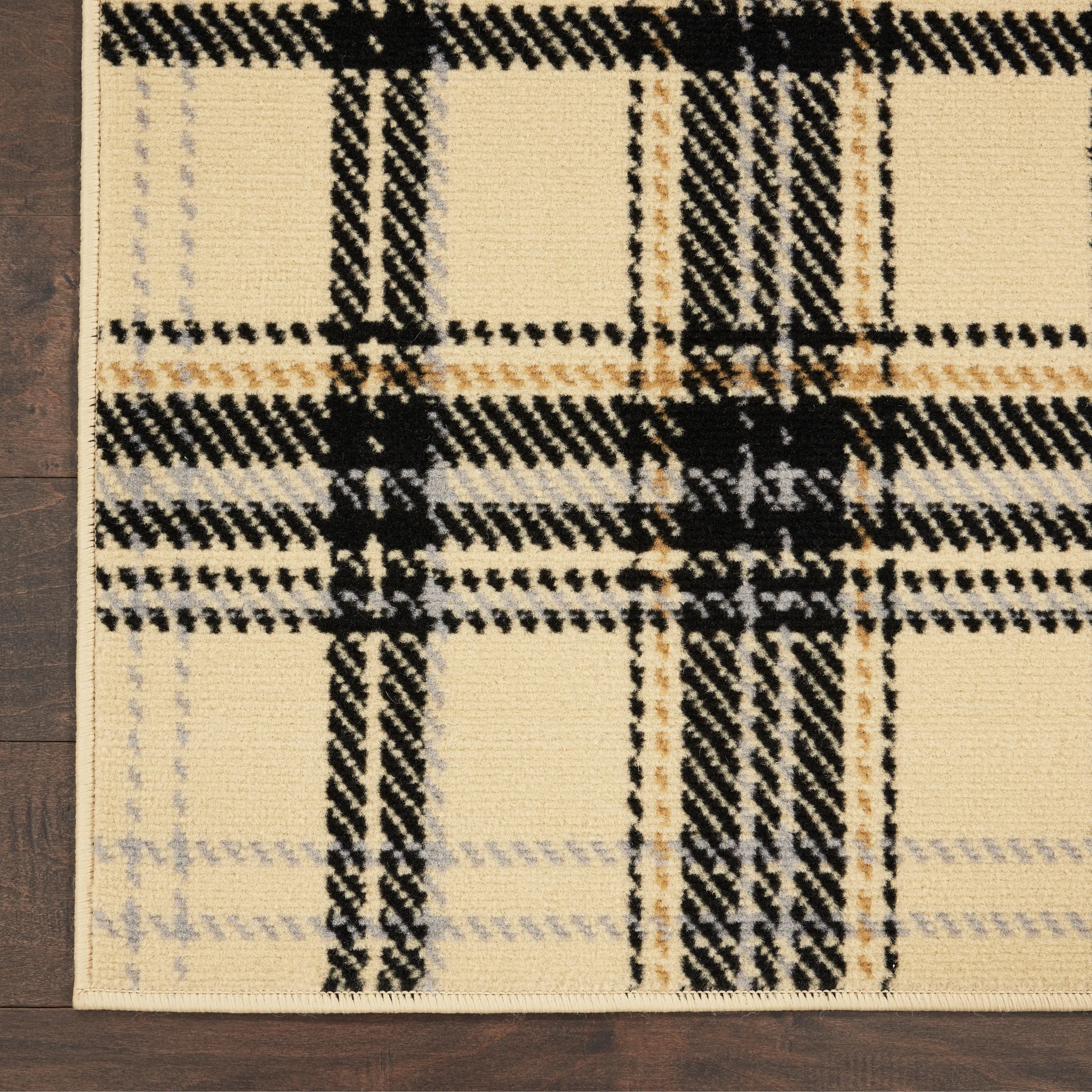 Nourison Grafix Plaid Farmhouse Area Rug