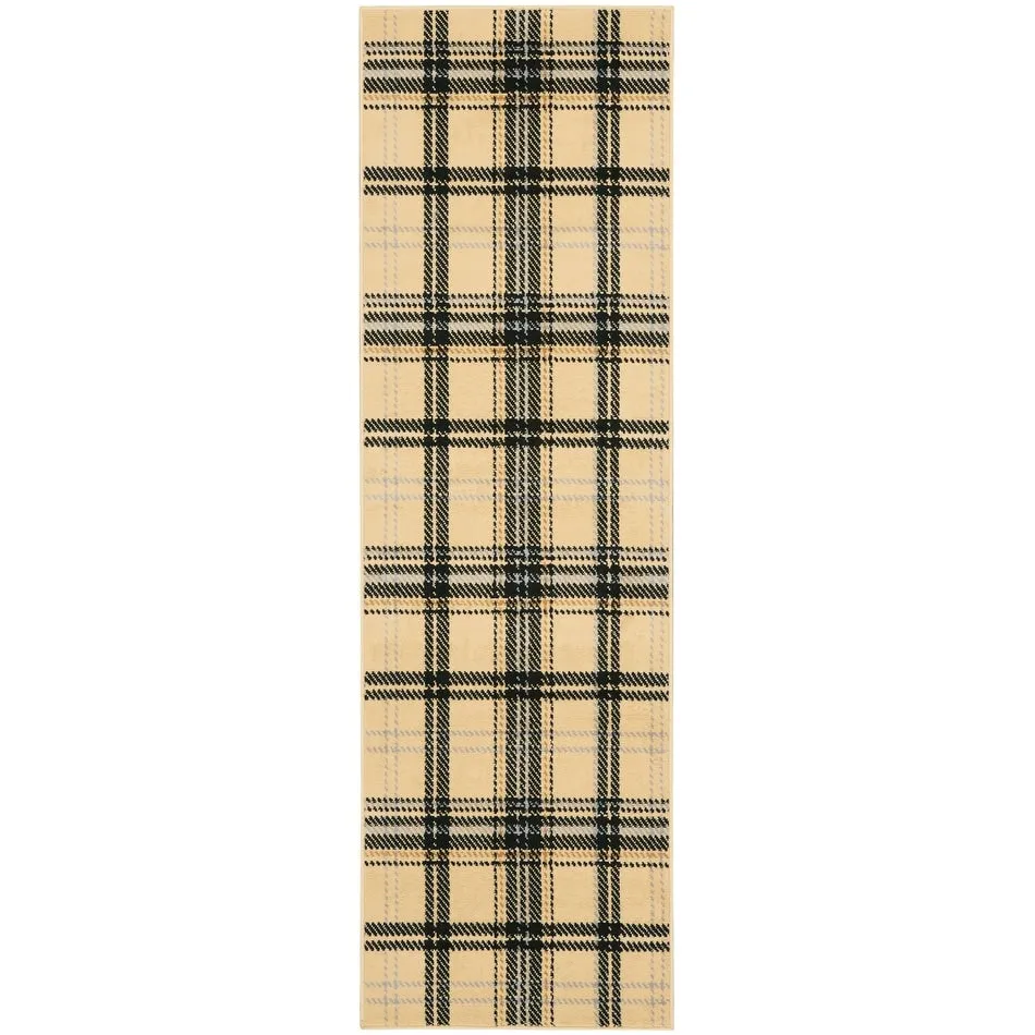 Nourison Grafix Plaid Farmhouse Area Rug