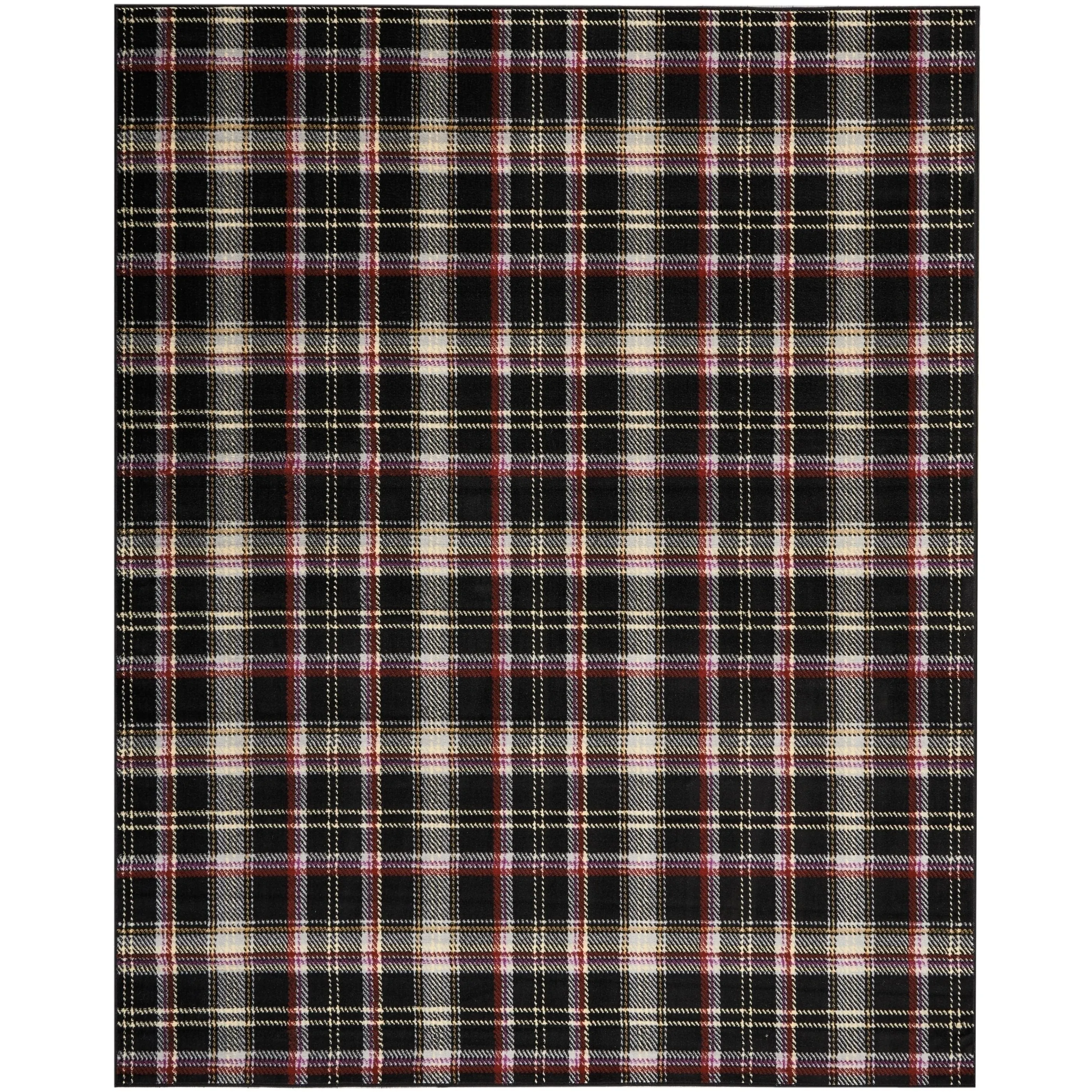 Nourison Grafix Plaid Farmhouse Area Rug