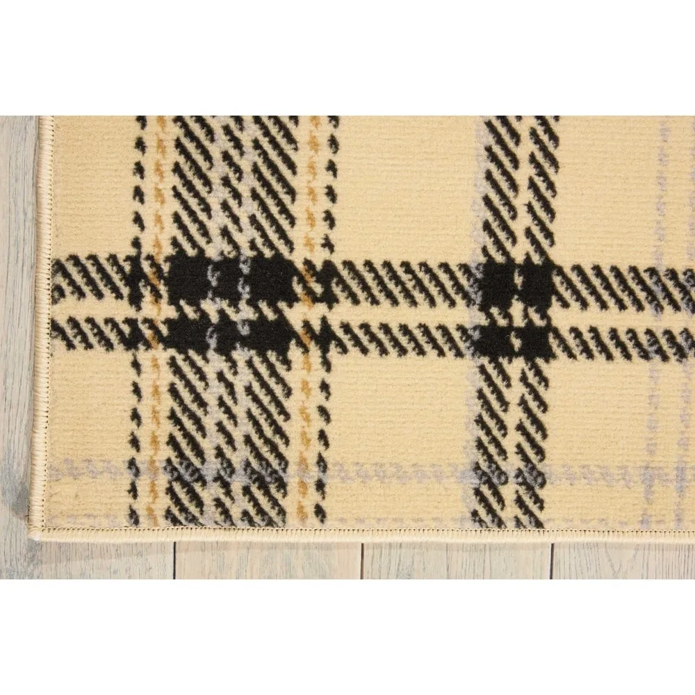 Nourison Grafix Plaid Farmhouse Area Rug