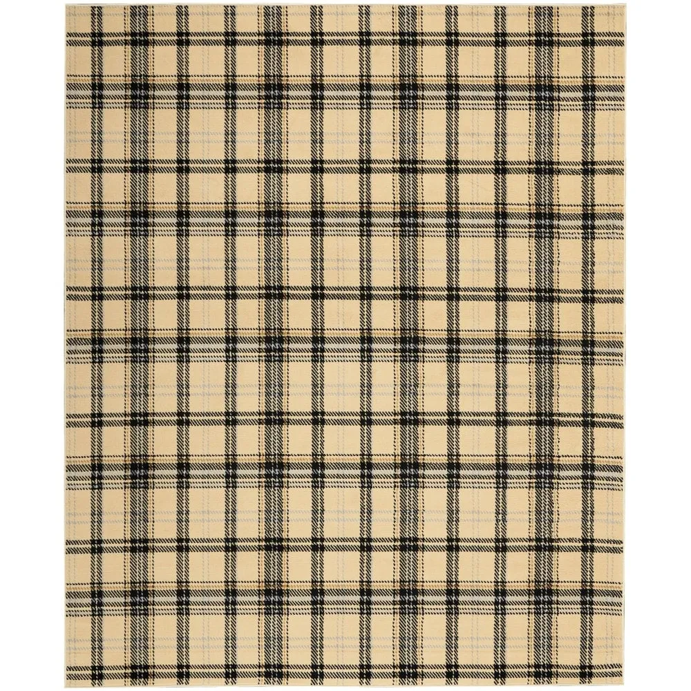 Nourison Grafix Plaid Farmhouse Area Rug