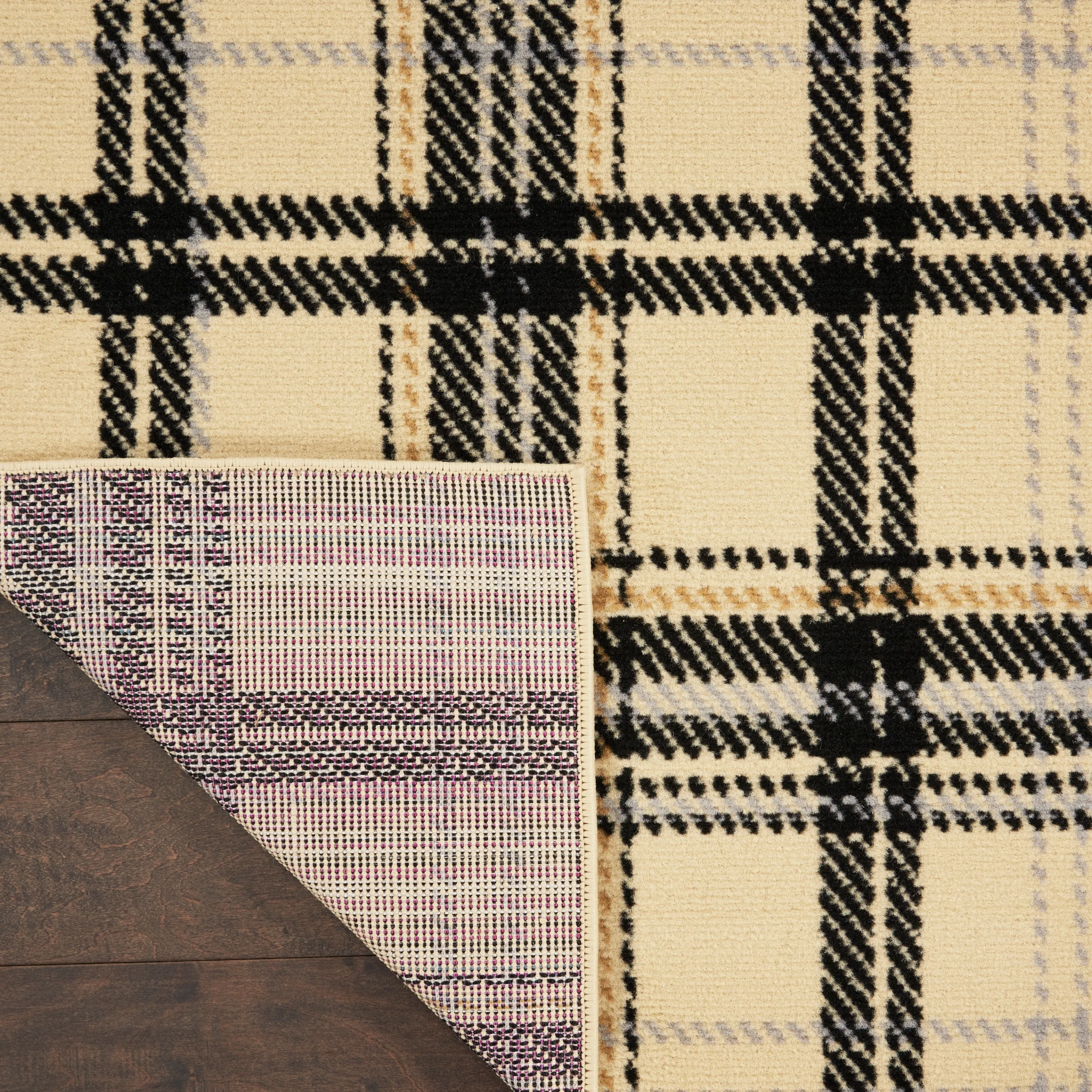 Nourison Grafix Plaid Farmhouse Area Rug