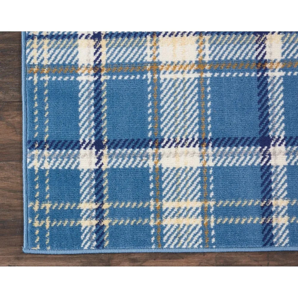 Nourison Grafix Plaid Farmhouse Area Rug