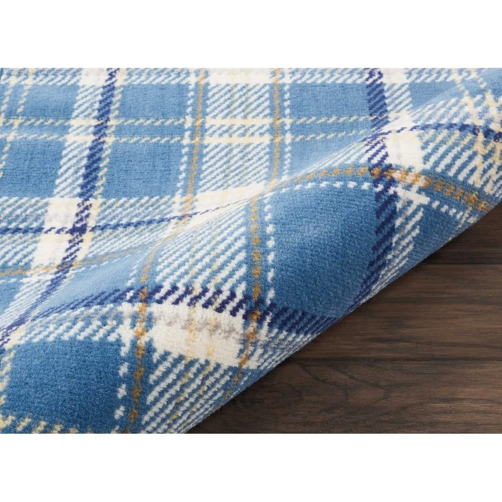 Nourison Grafix Plaid Farmhouse Area Rug
