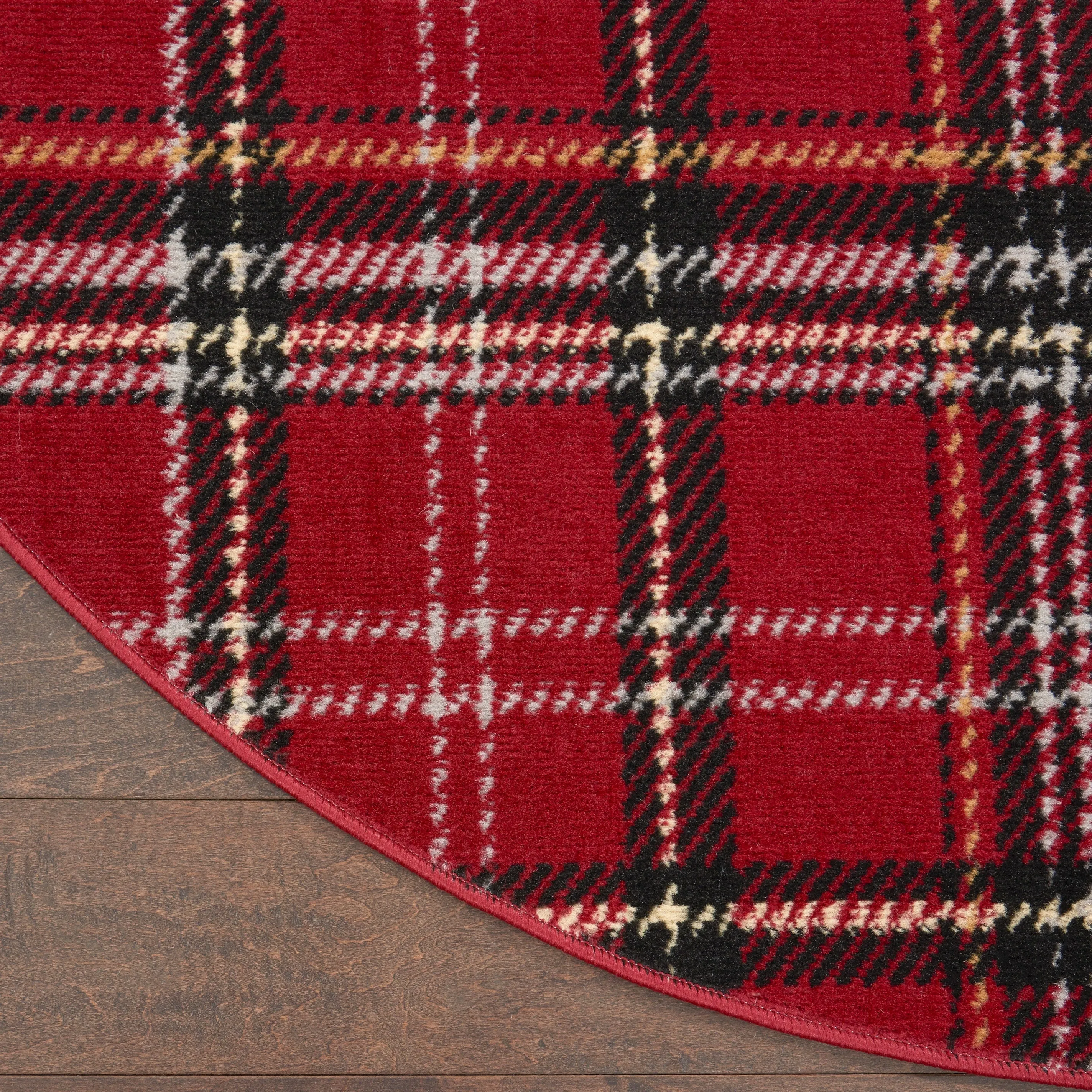 Nourison Grafix Plaid Farmhouse Area Rug