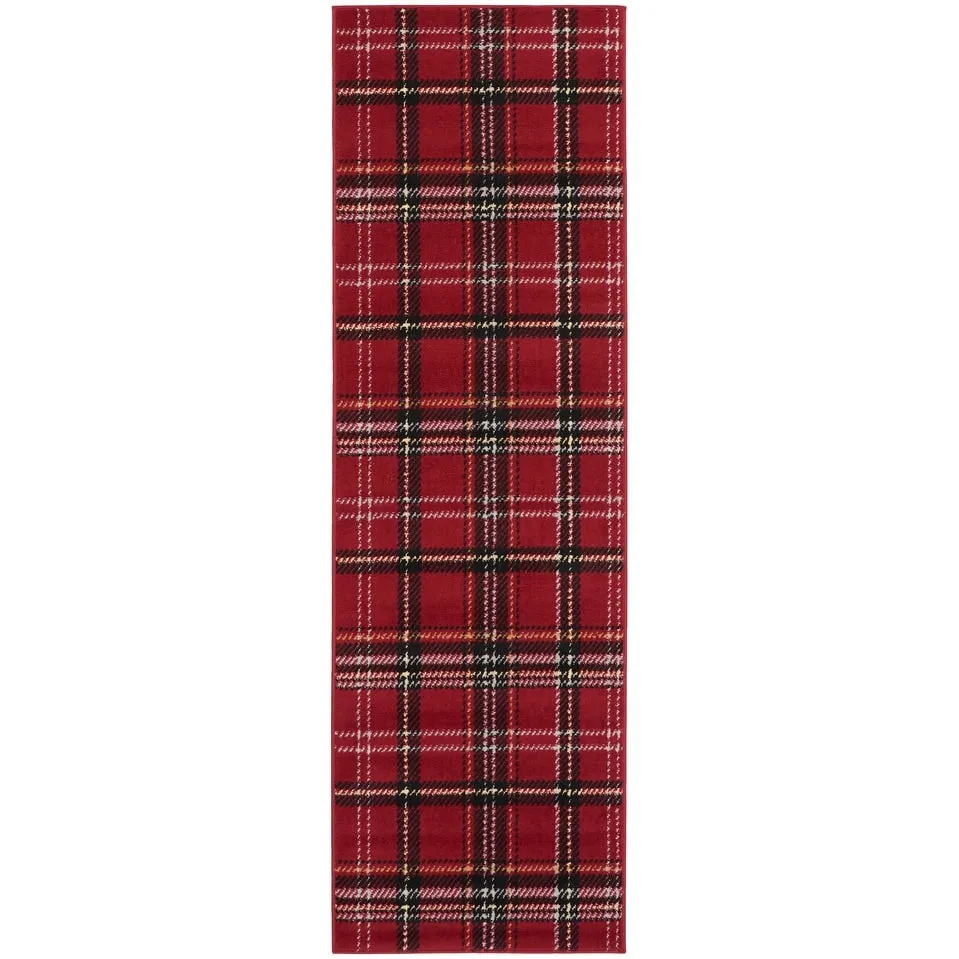 Nourison Grafix Plaid Farmhouse Area Rug