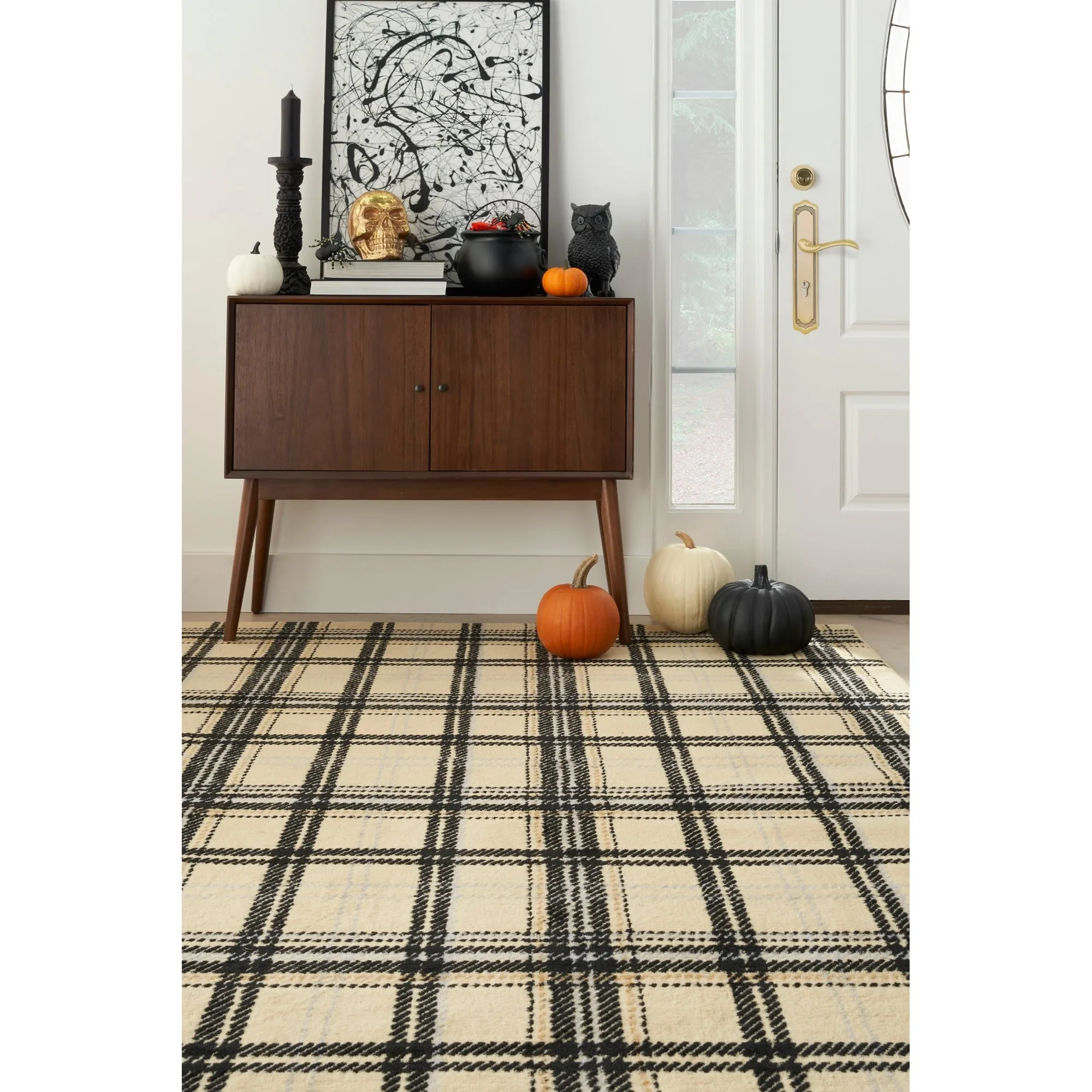 Nourison Grafix Plaid Farmhouse Area Rug