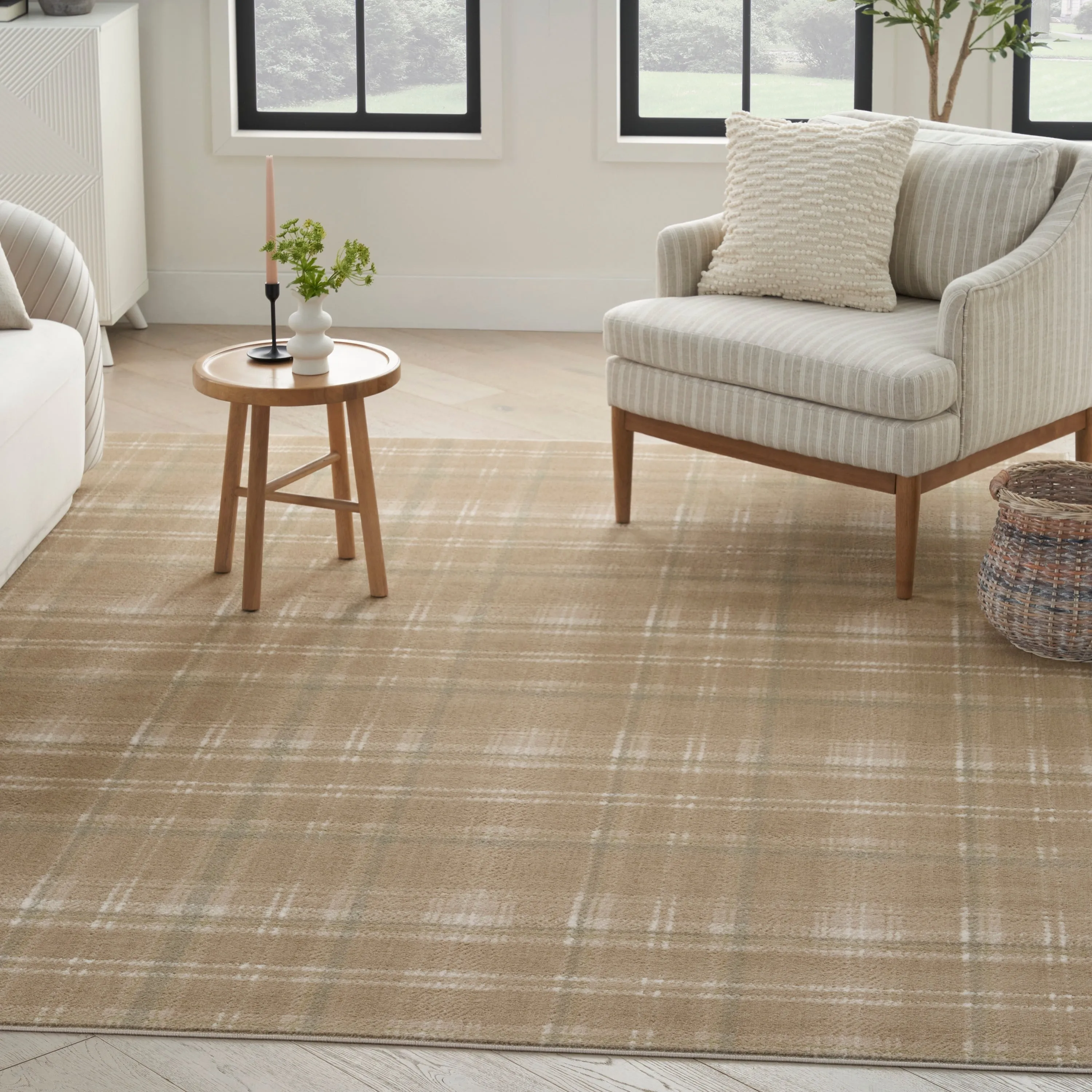 Nourison Grafix Plaid Farmhouse Area Rug