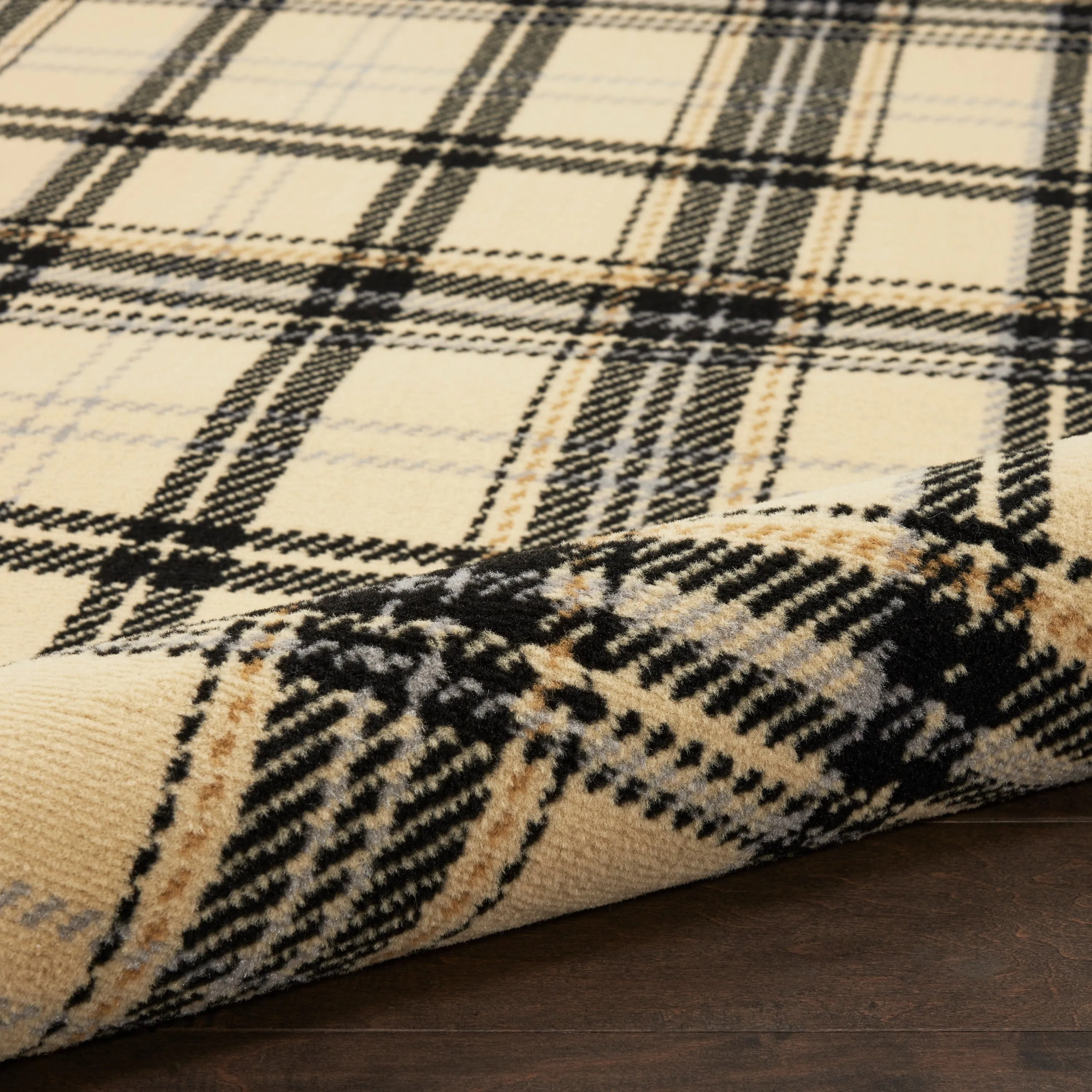 Nourison Grafix Plaid Farmhouse Area Rug
