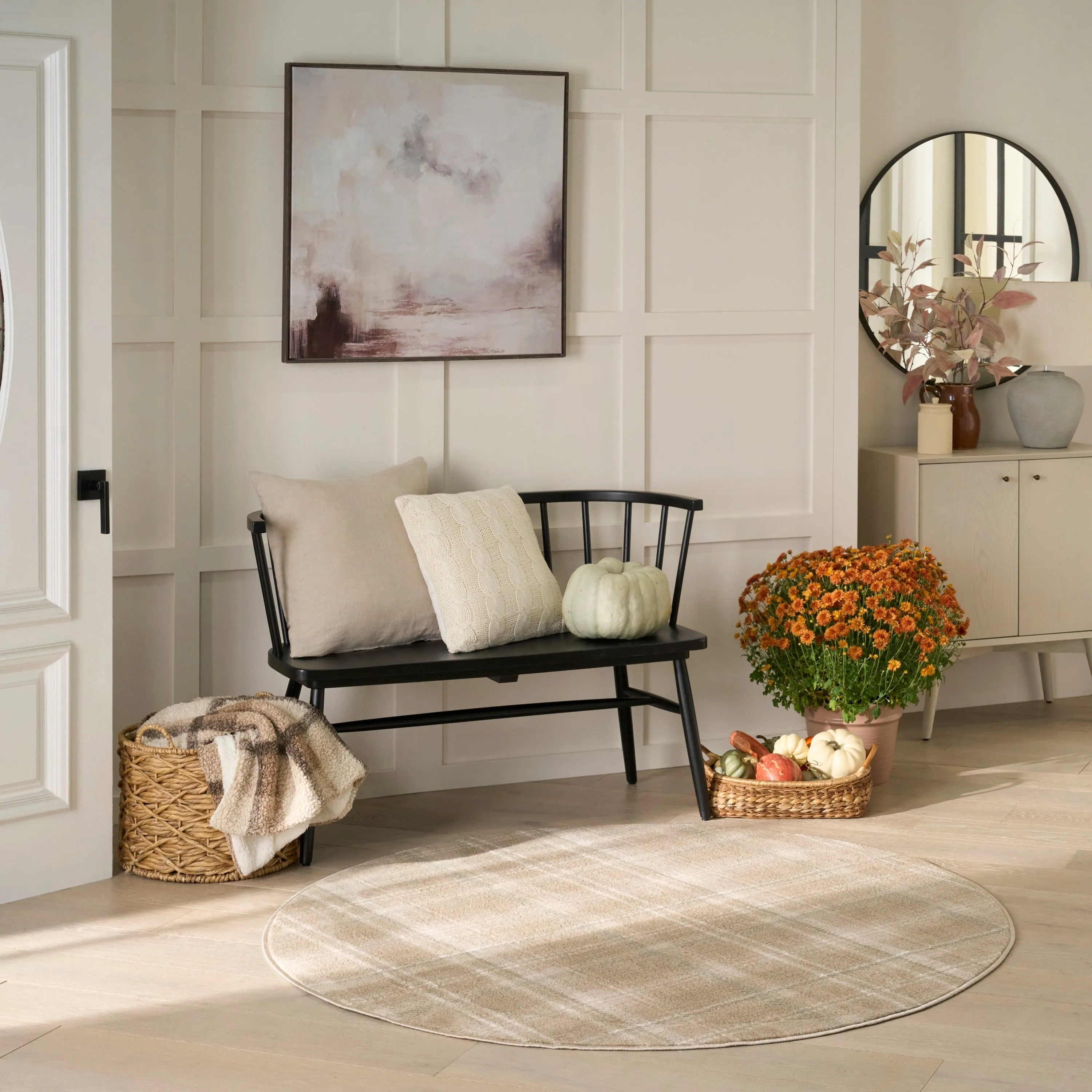Nourison Grafix Plaid Farmhouse Area Rug