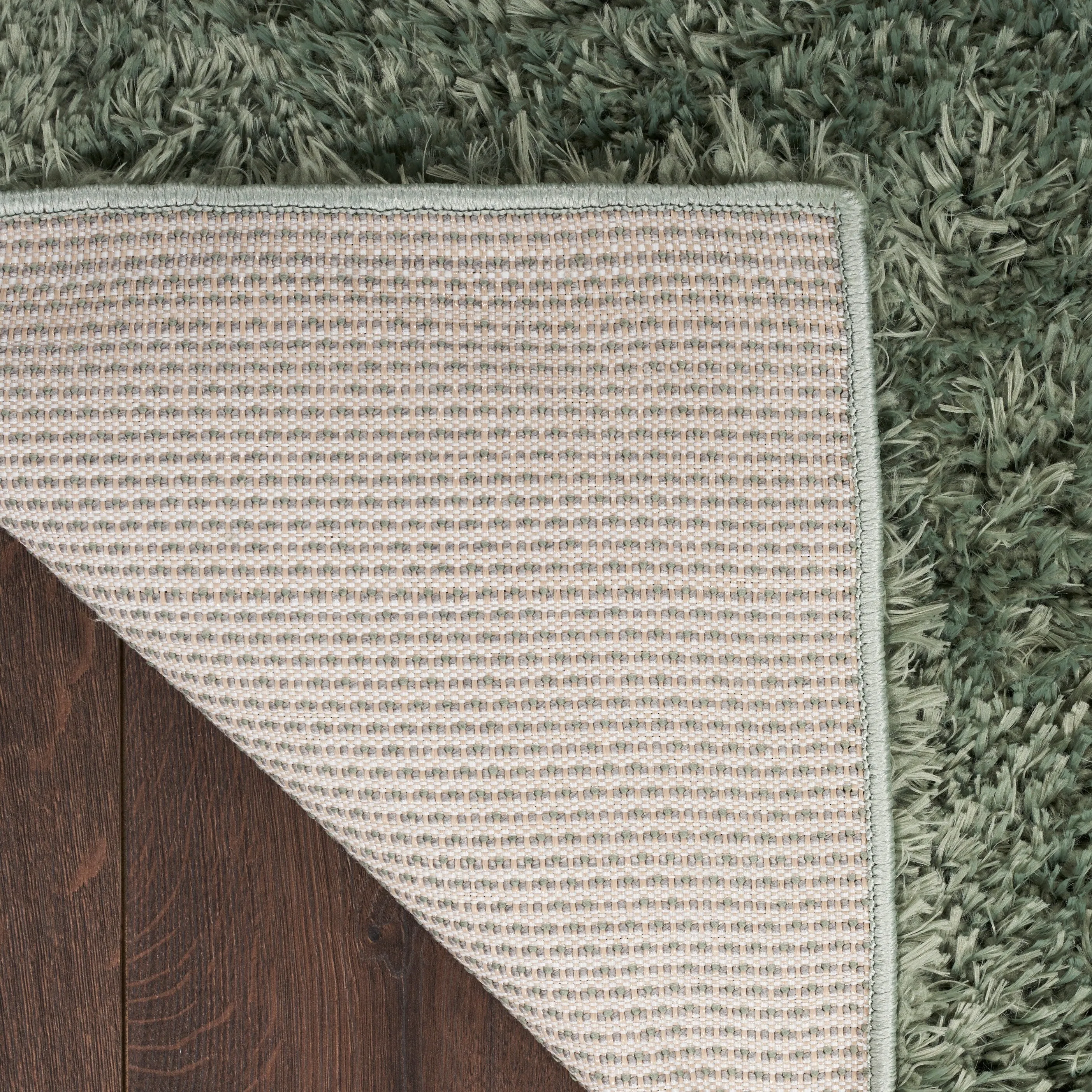 Nourison Lush Shag Contemporary Solid Shag Area Rug