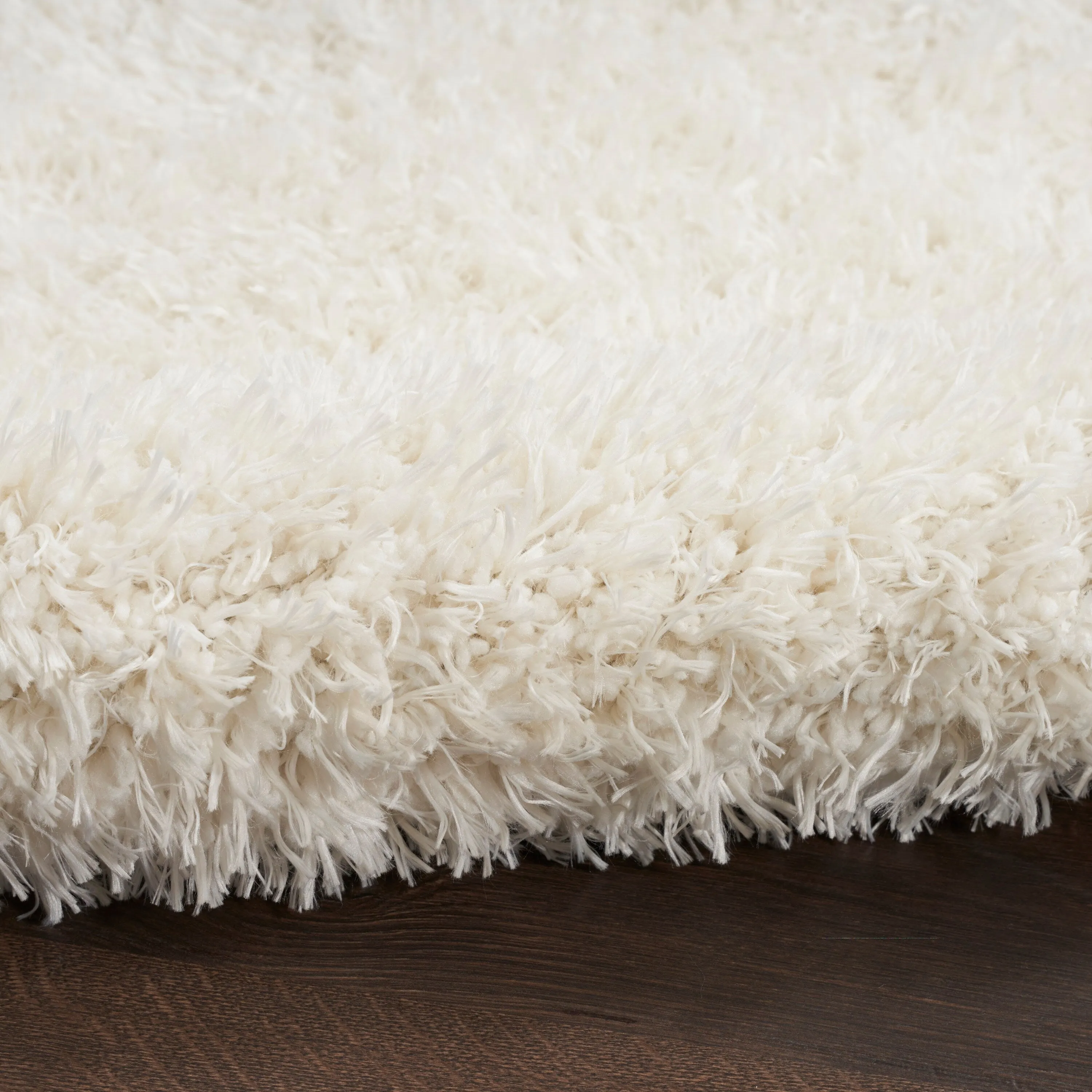 Nourison Lush Shag Contemporary Solid Shag Area Rug