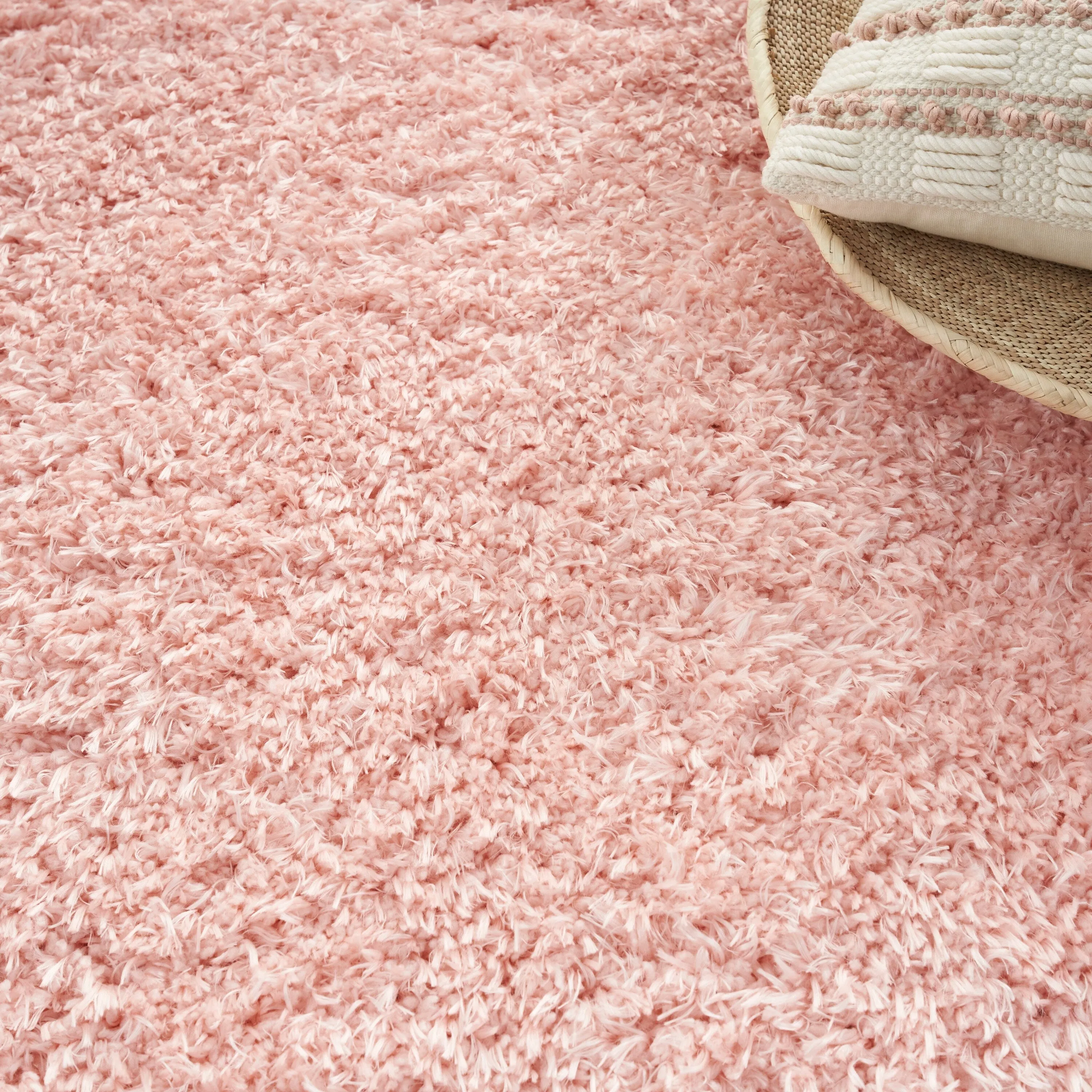 Nourison Lush Shag Contemporary Solid Shag Area Rug