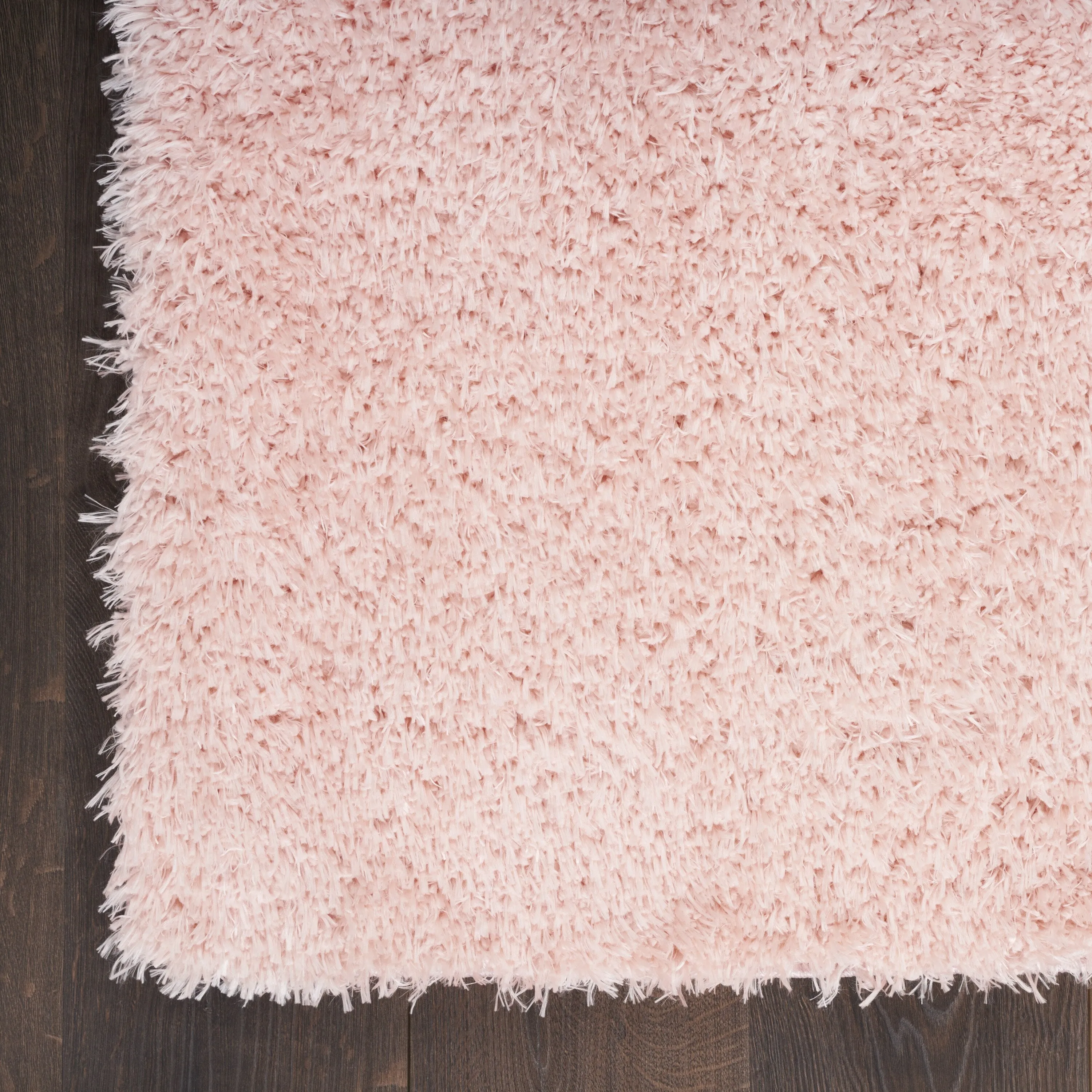 Nourison Lush Shag Contemporary Solid Shag Area Rug
