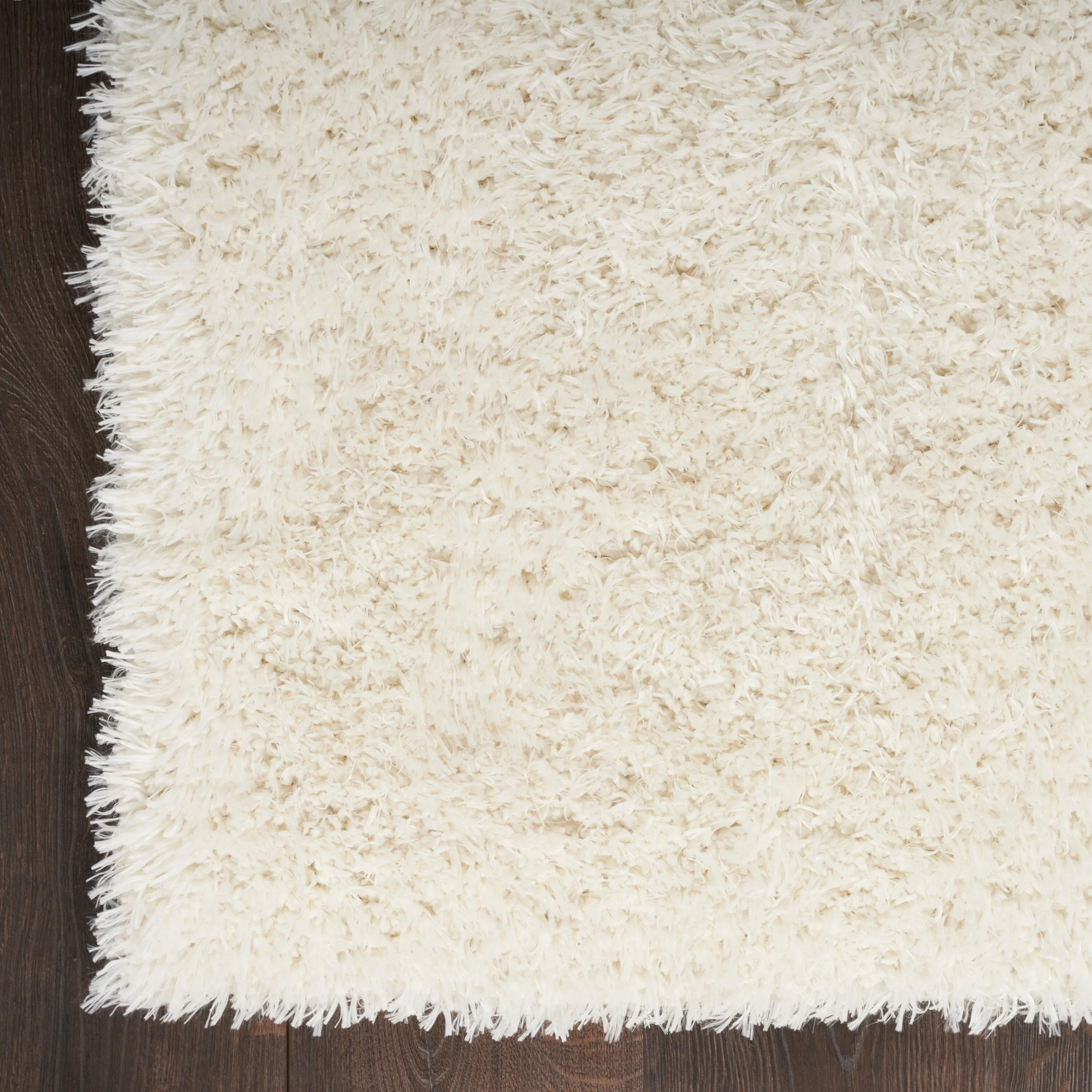 Nourison Lush Shag Contemporary Solid Shag Area Rug