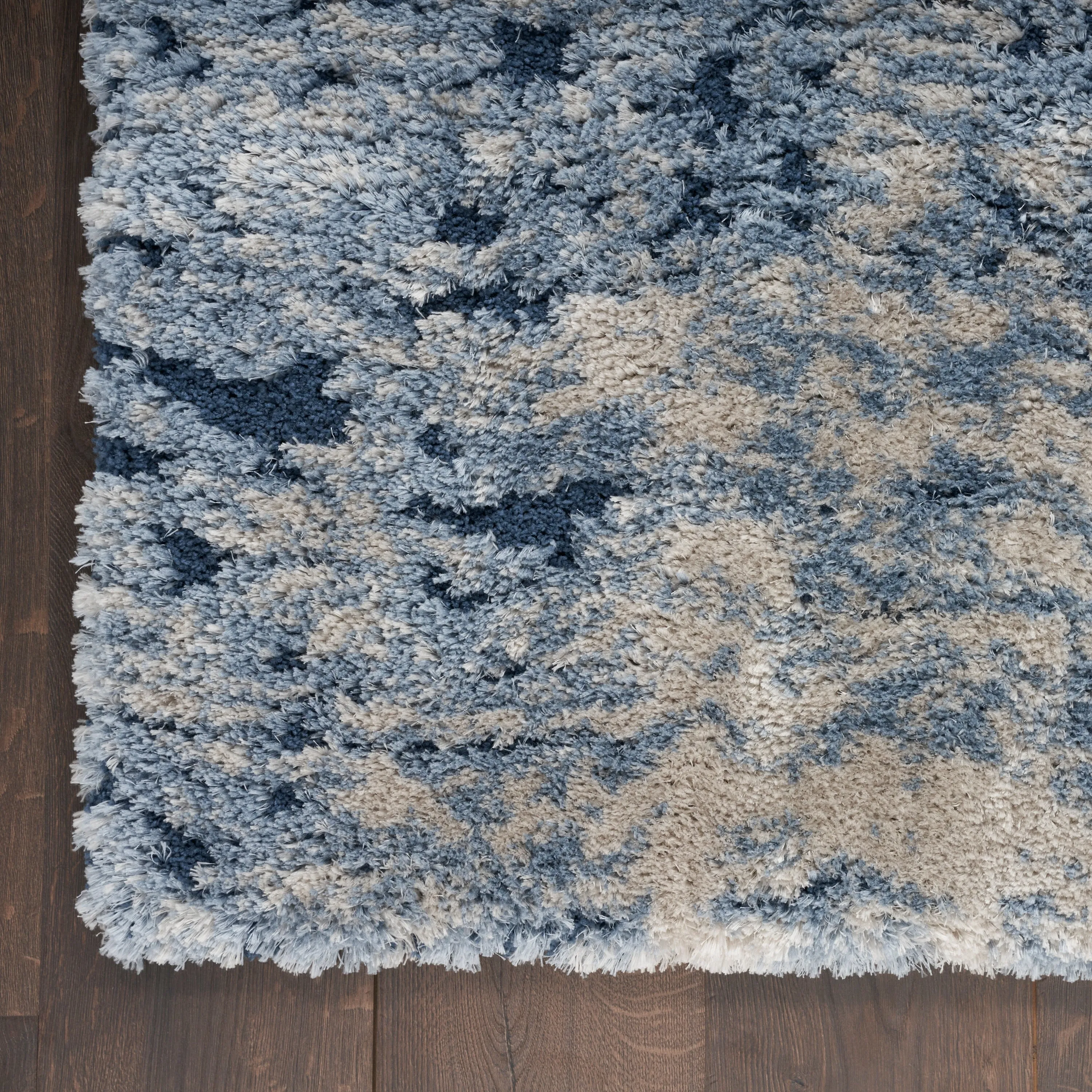 Nourison Luxurious Shag Abstract Wave Plush Shag Area Rug