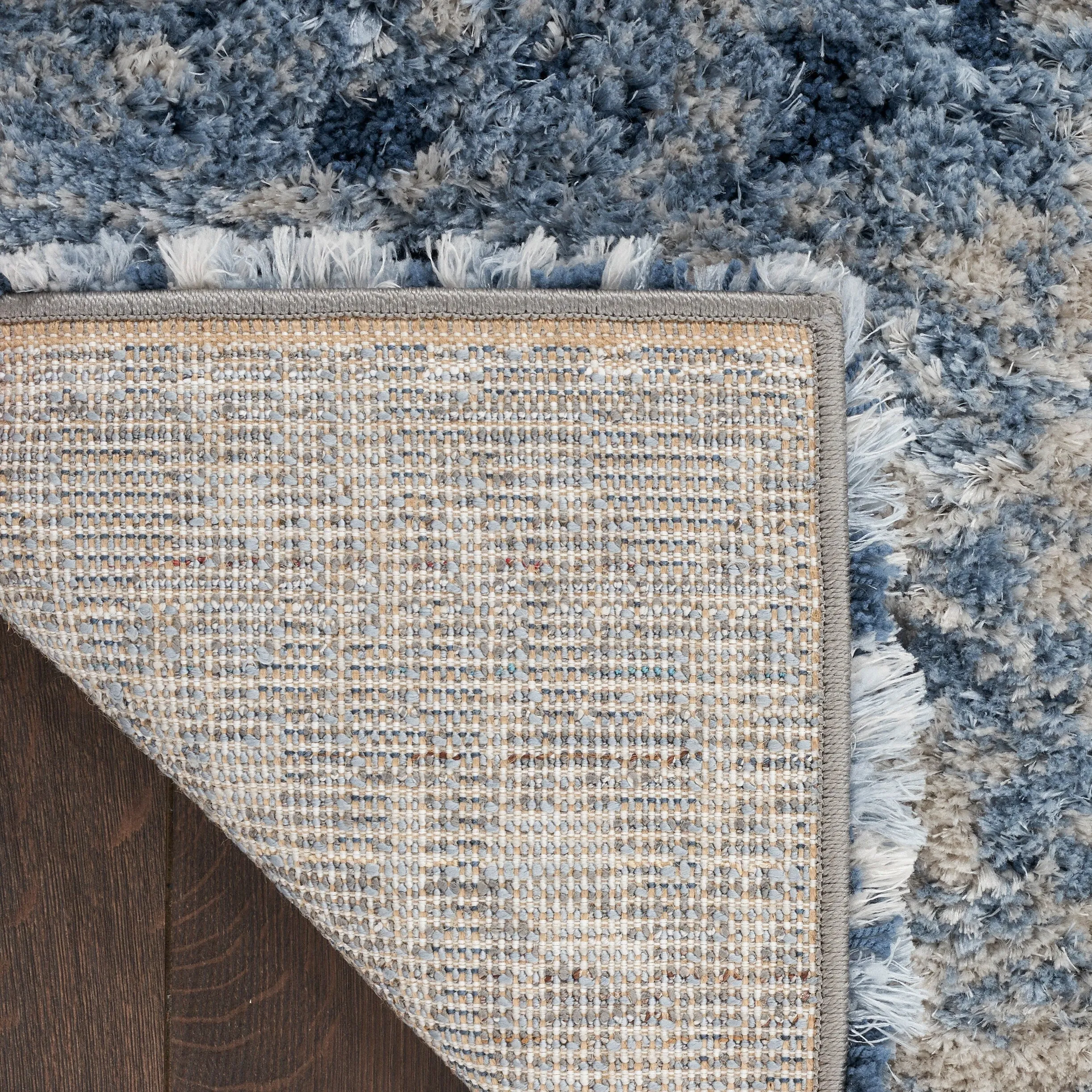 Nourison Luxurious Shag Abstract Wave Plush Shag Area Rug