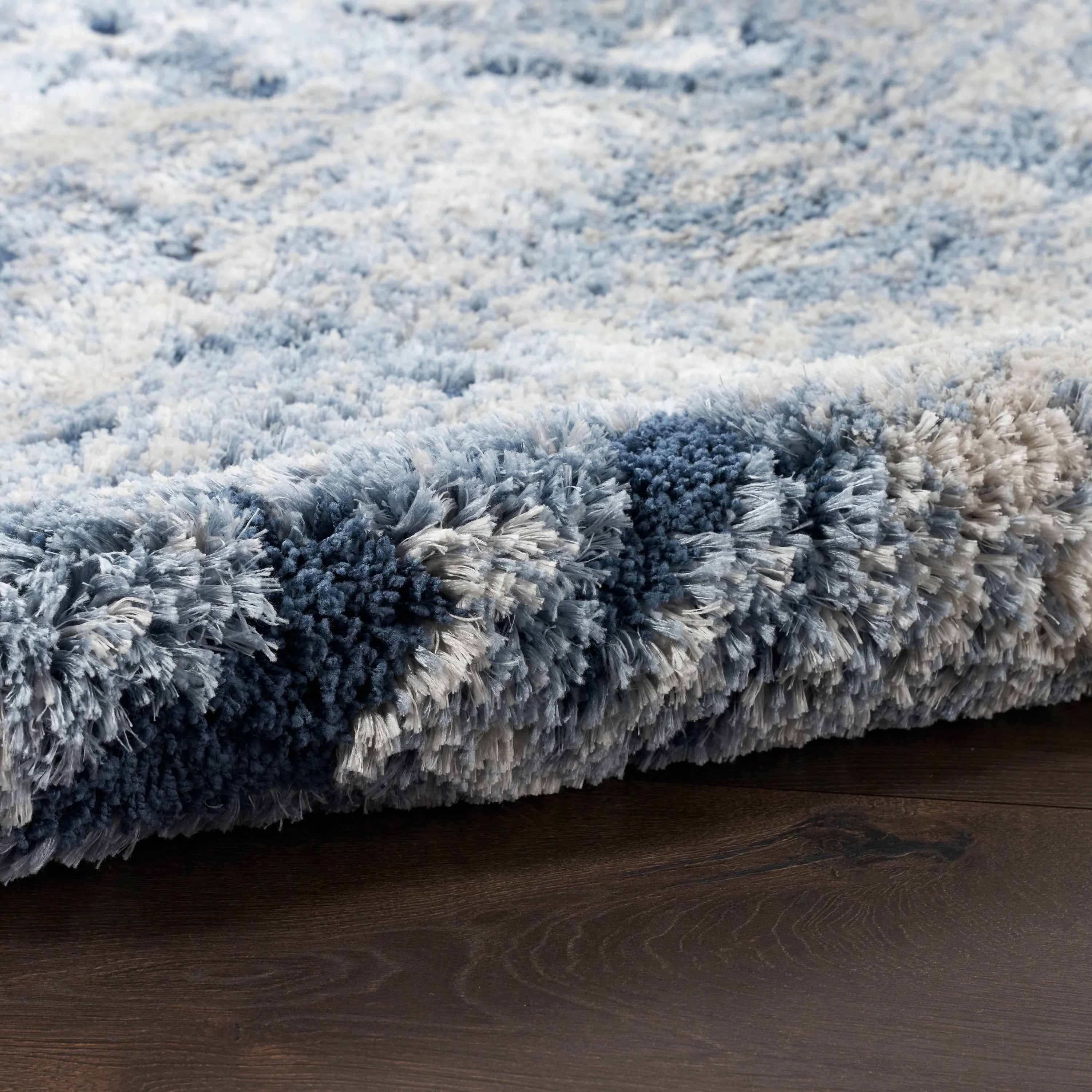 Nourison Luxurious Shag Abstract Wave Plush Shag Area Rug