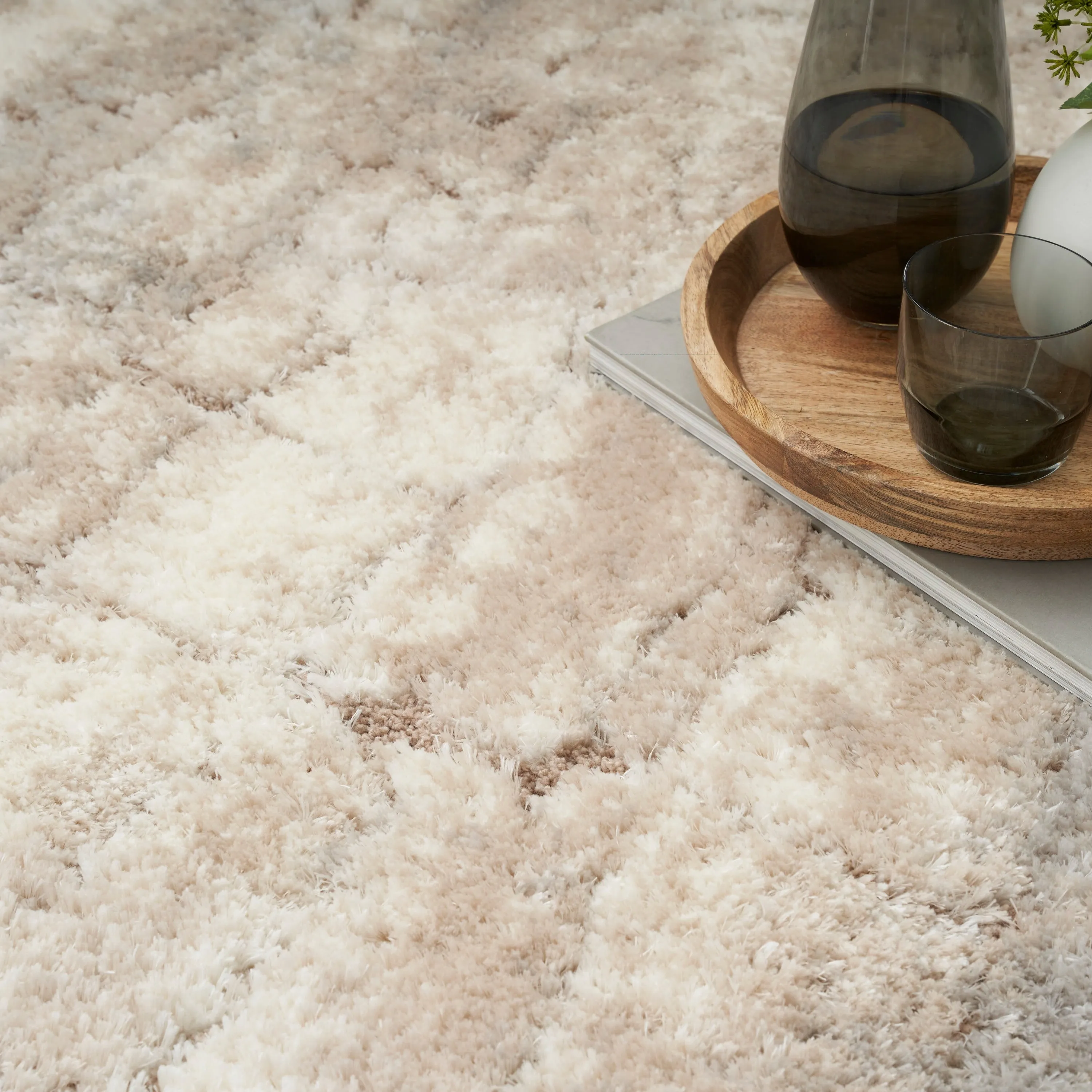 Nourison Luxurious Shag Ultra Plush Glam Abstract Area Rug