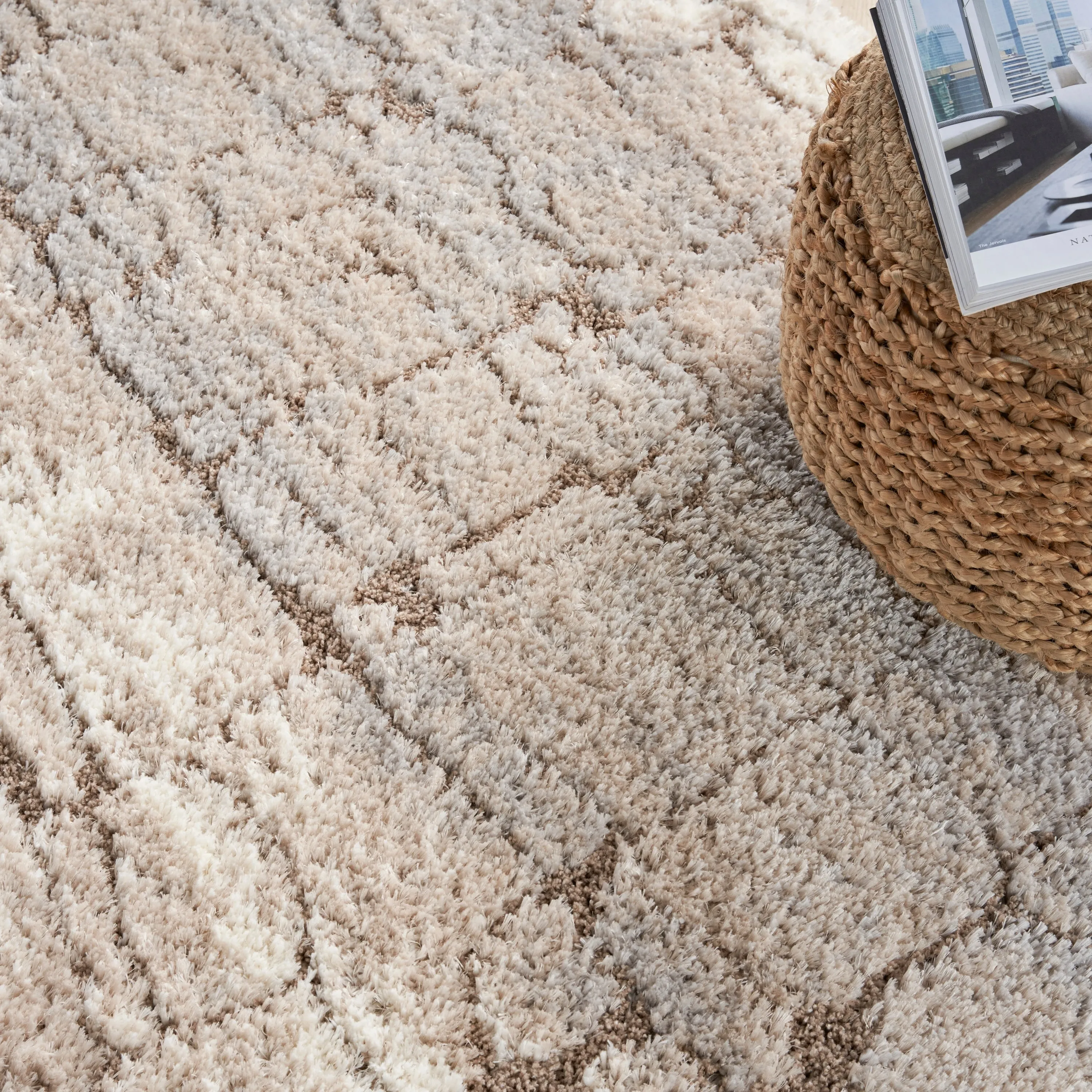 Nourison Luxurious Shag Ultra Plush Glam Abstract Area Rug