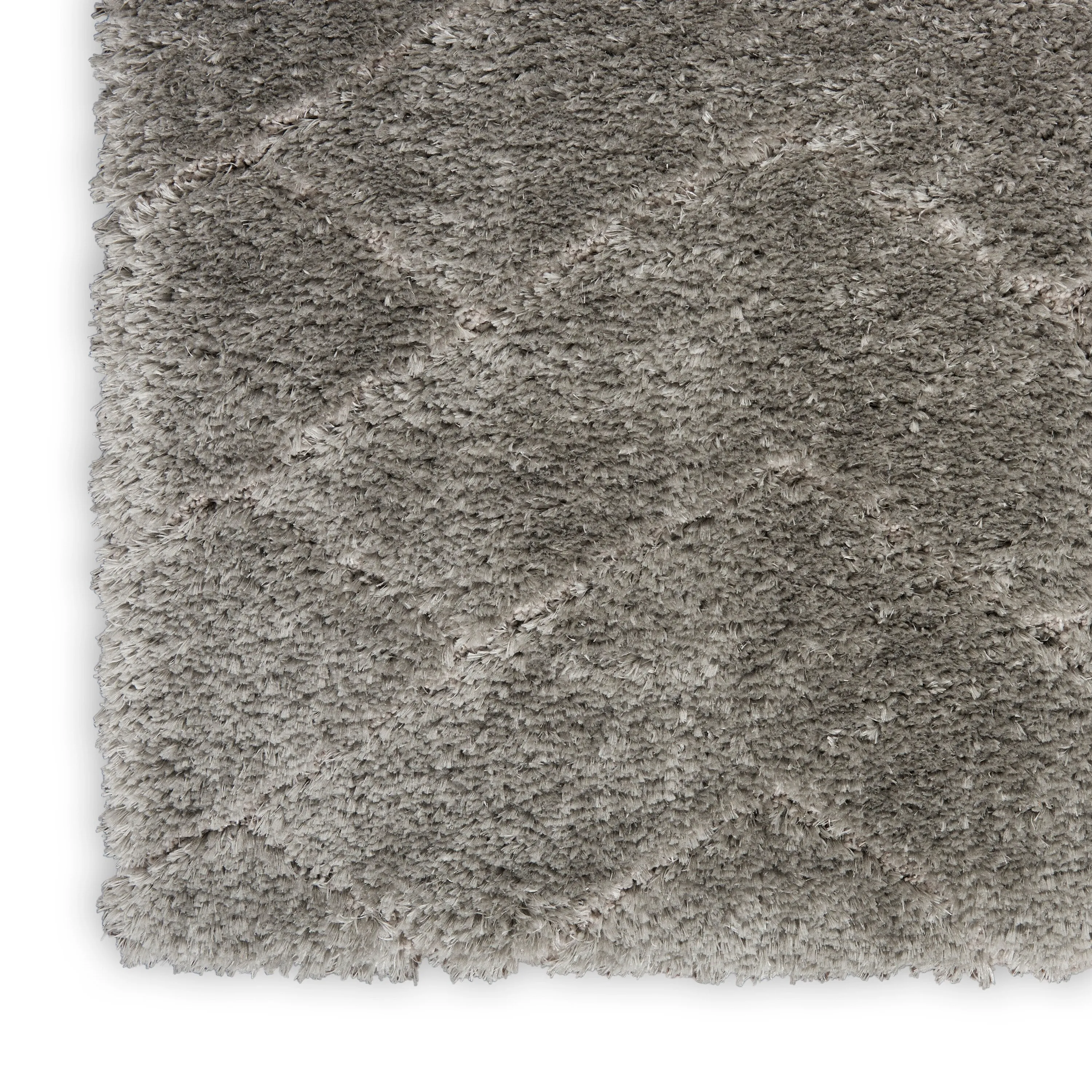 Nourison Luxurious Shag Ultra Plush Modern Chevron Area Rug