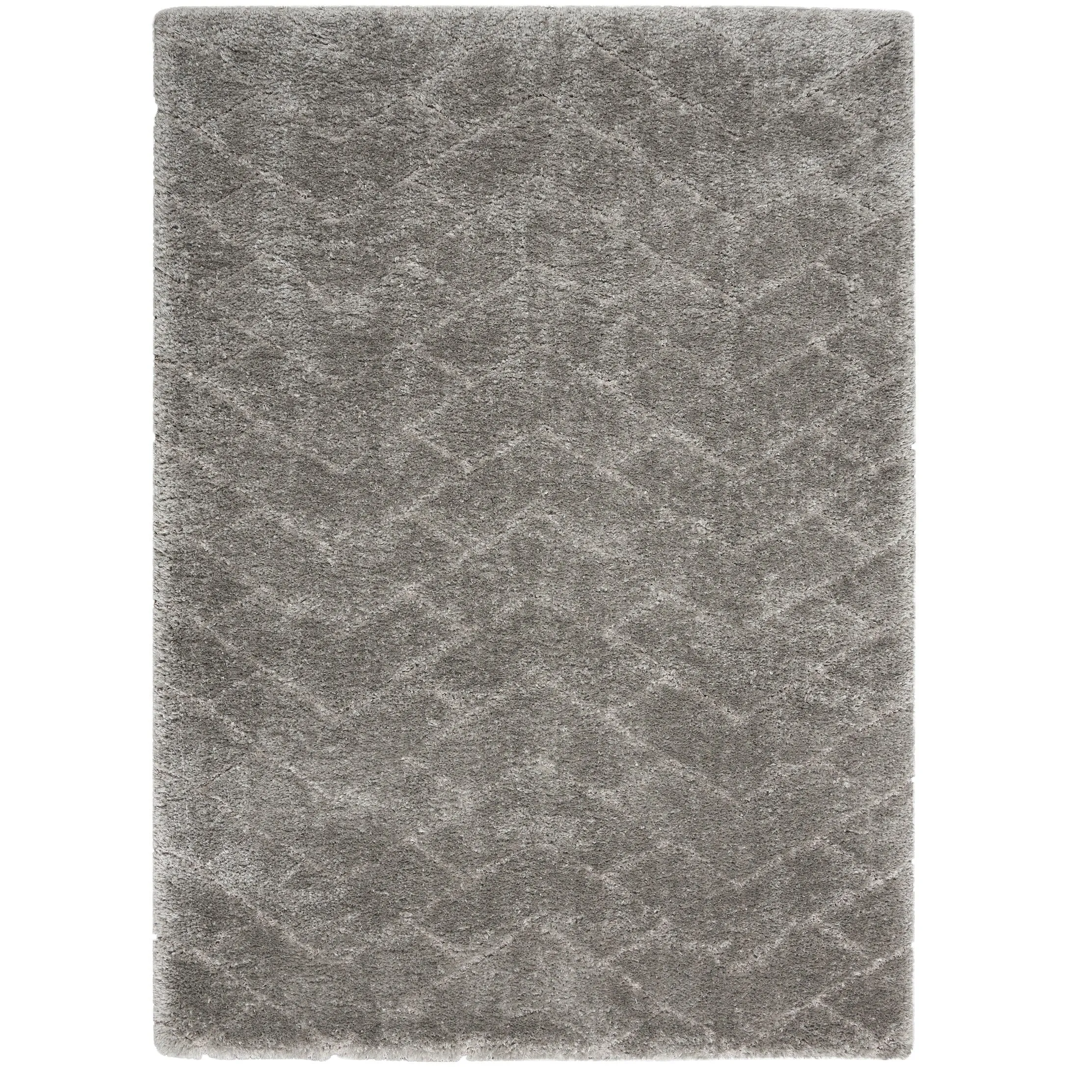 Nourison Luxurious Shag Ultra Plush Modern Chevron Area Rug